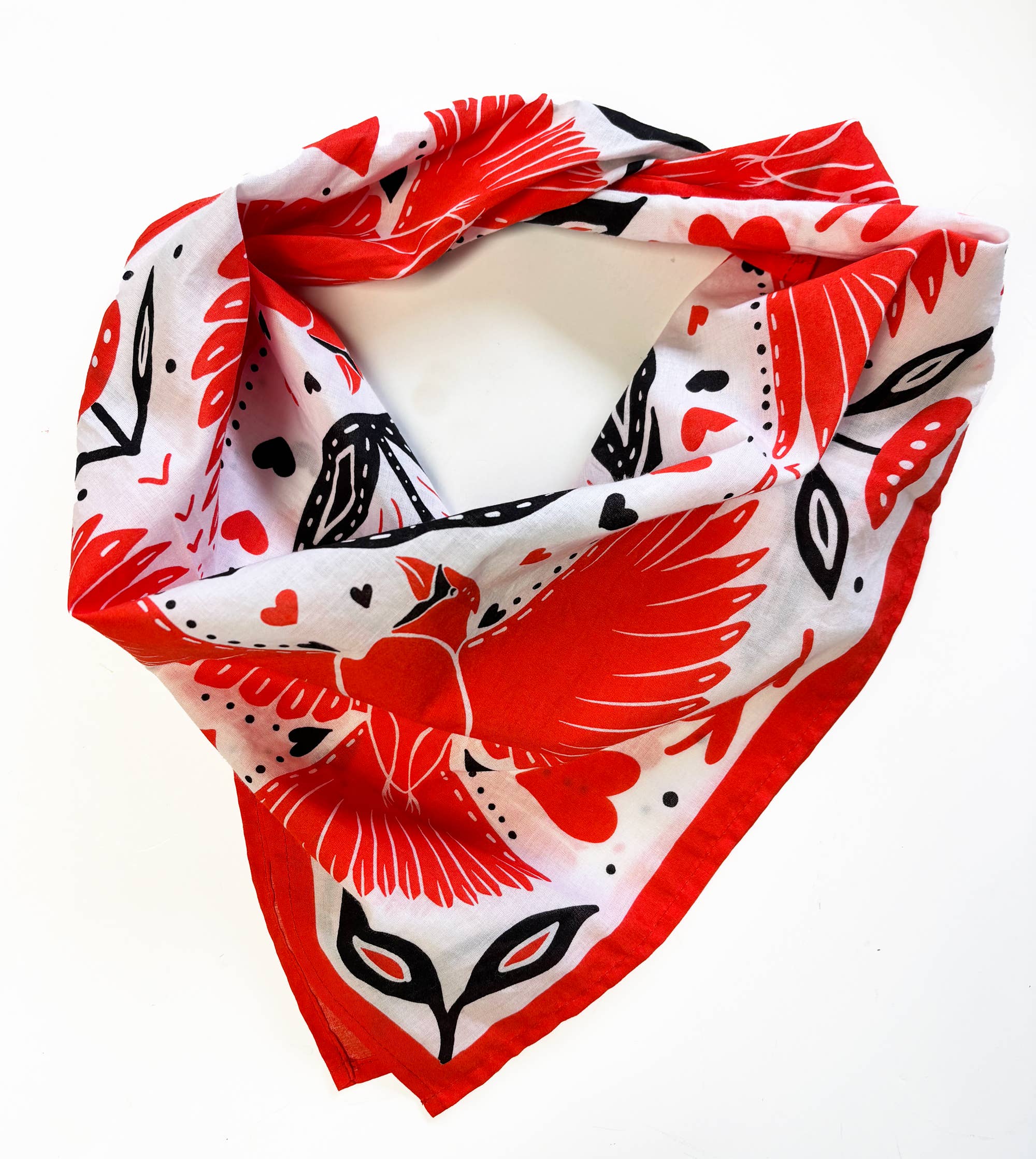 Cardinals and Tulips Bandana
