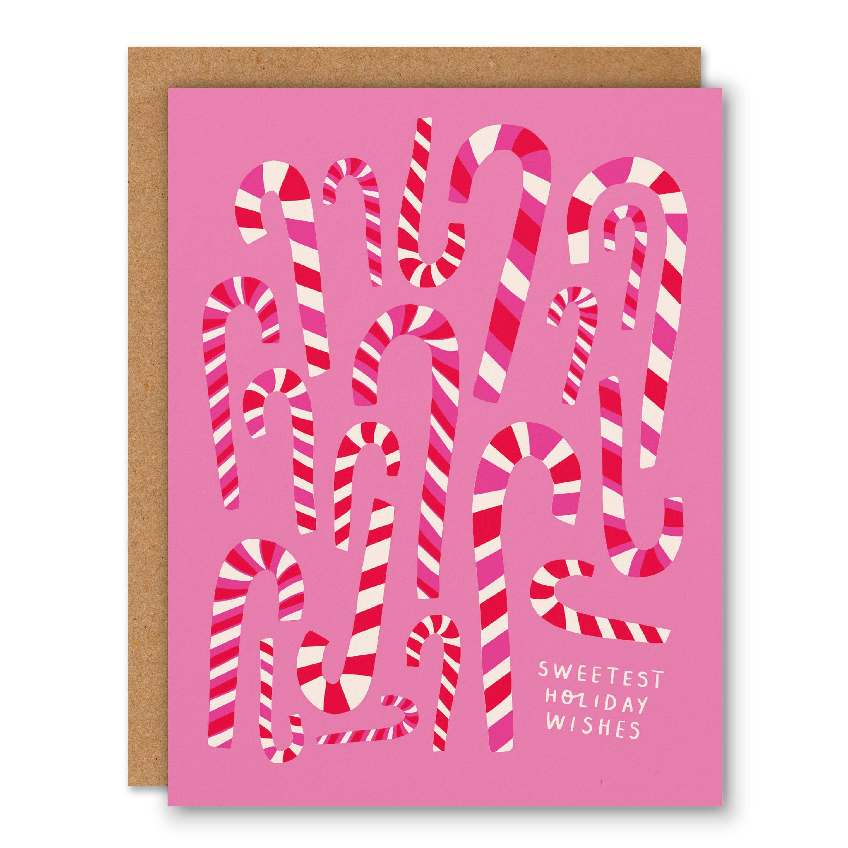 Candy Cane Holiday Greeting Card