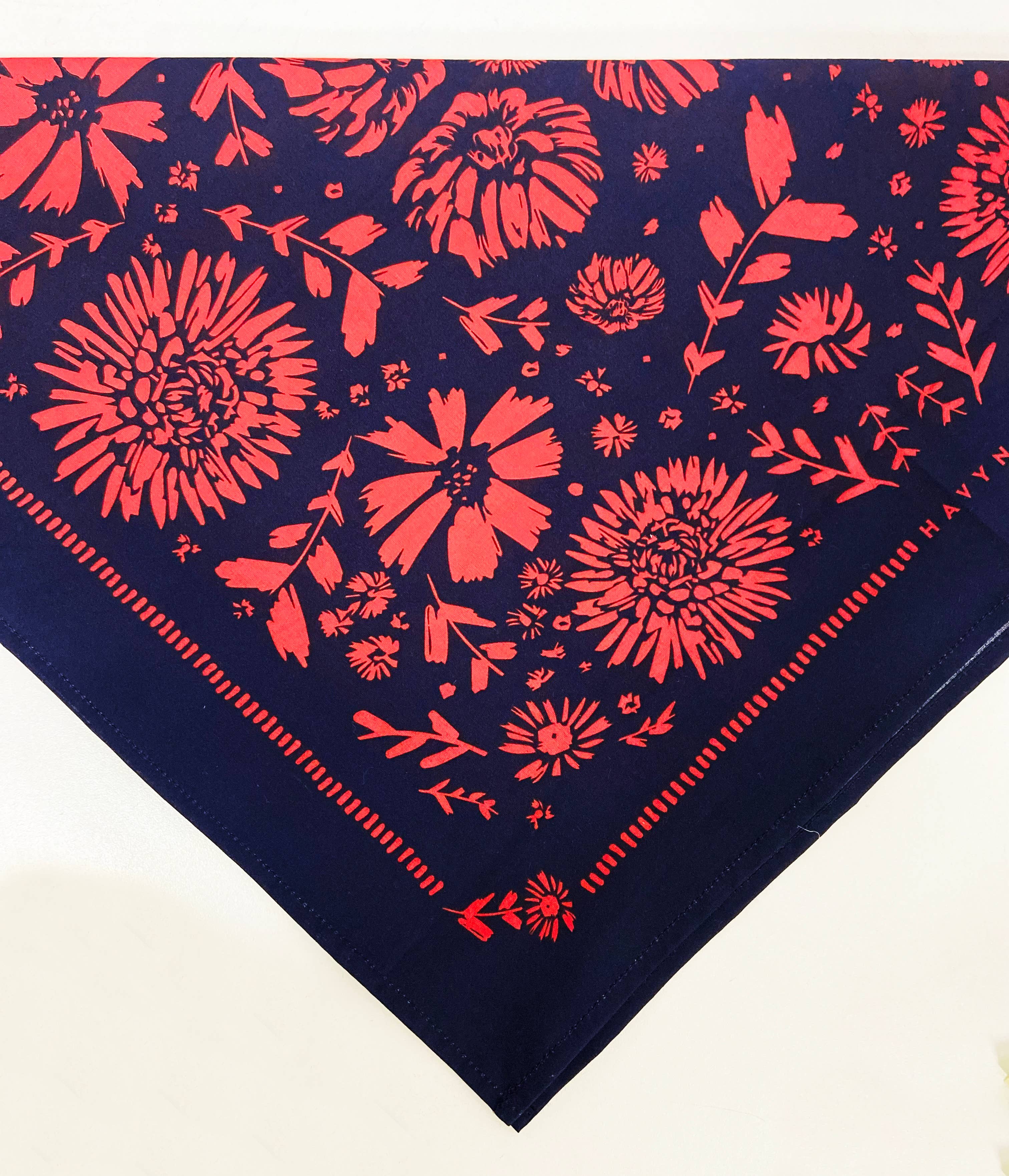 HAVYN Bandana Flower Red + Navy