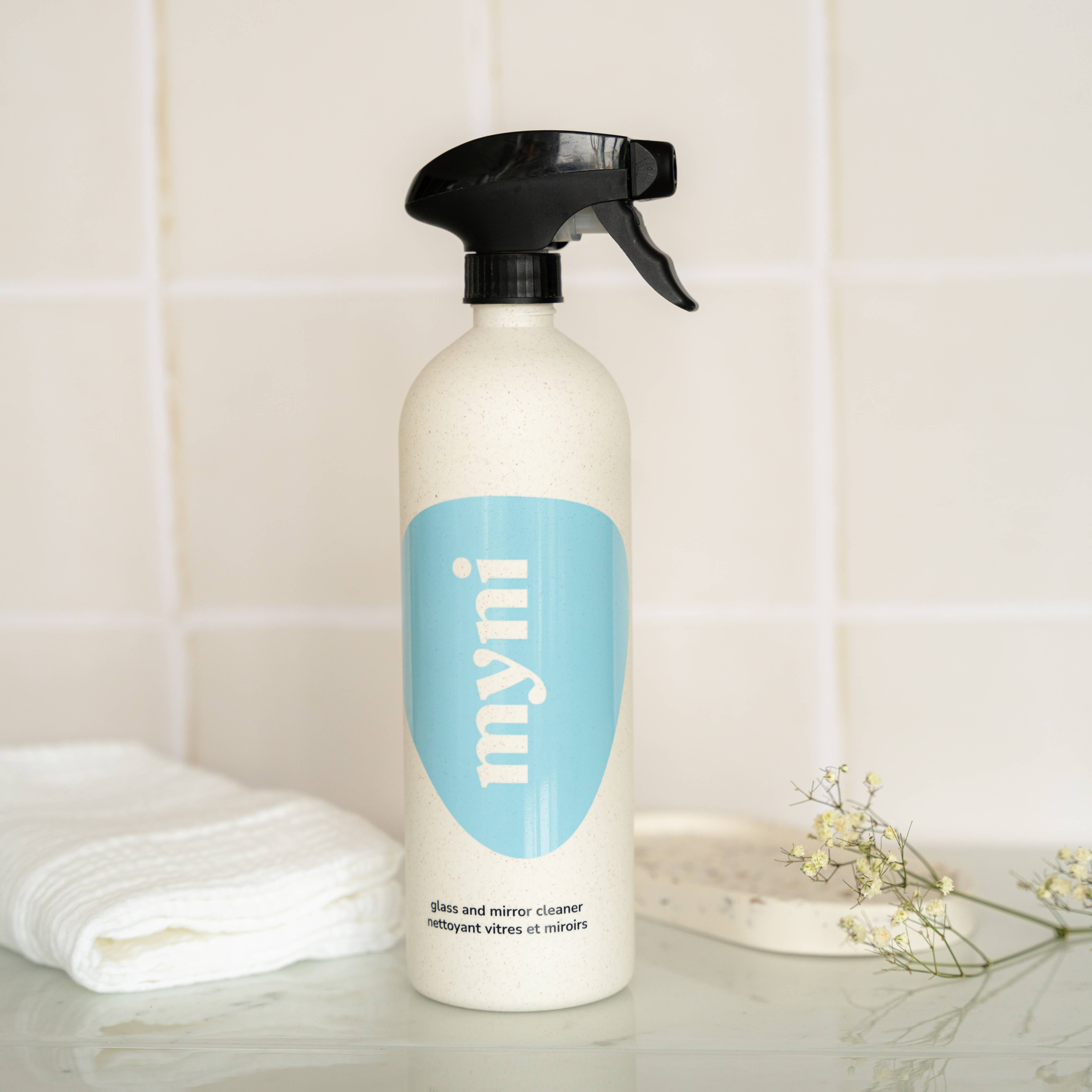 MYNI - Wheat Straw Spray Bottle 750mL |¬†Glass & Mirror