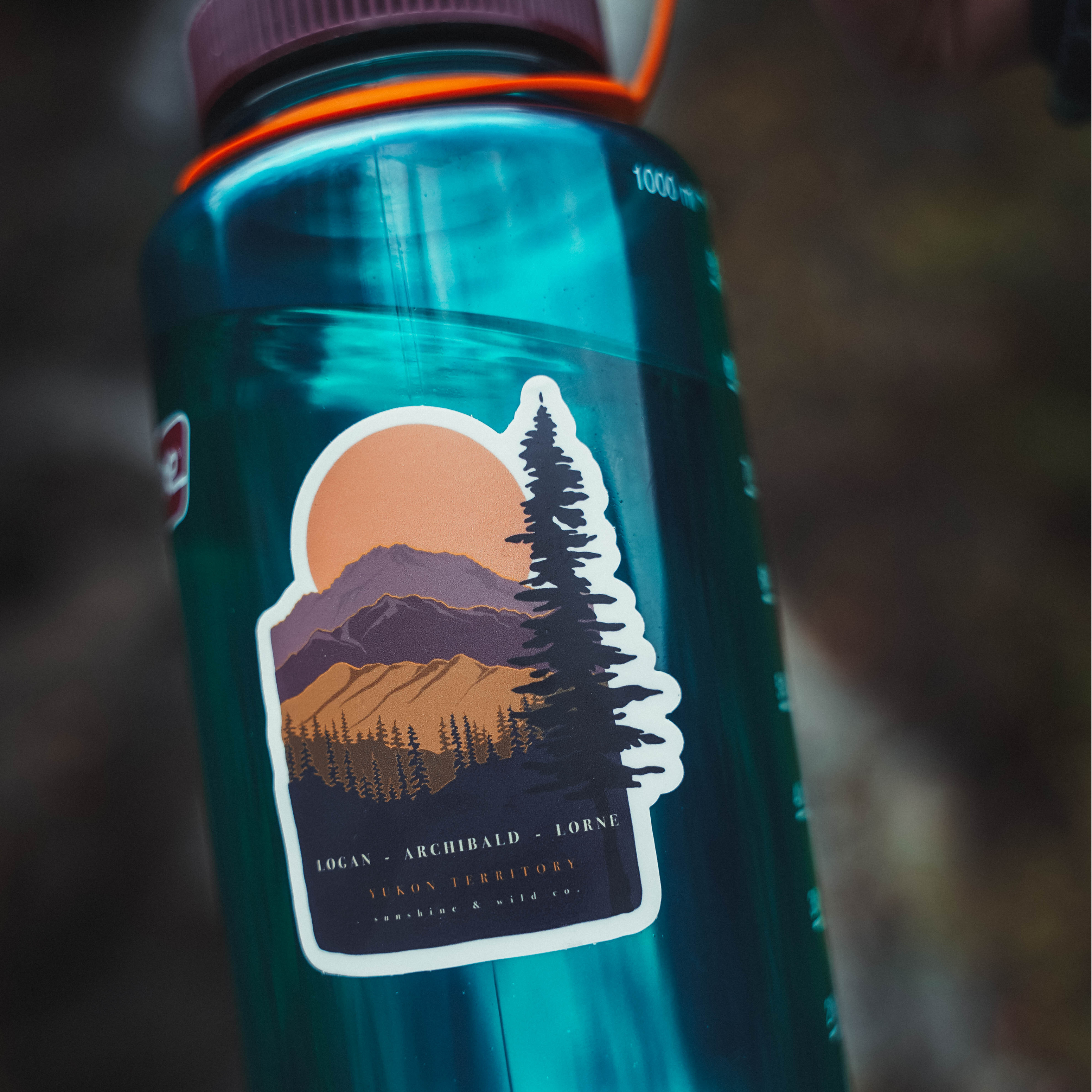 Sunshine & Wild Sticker - Mountains