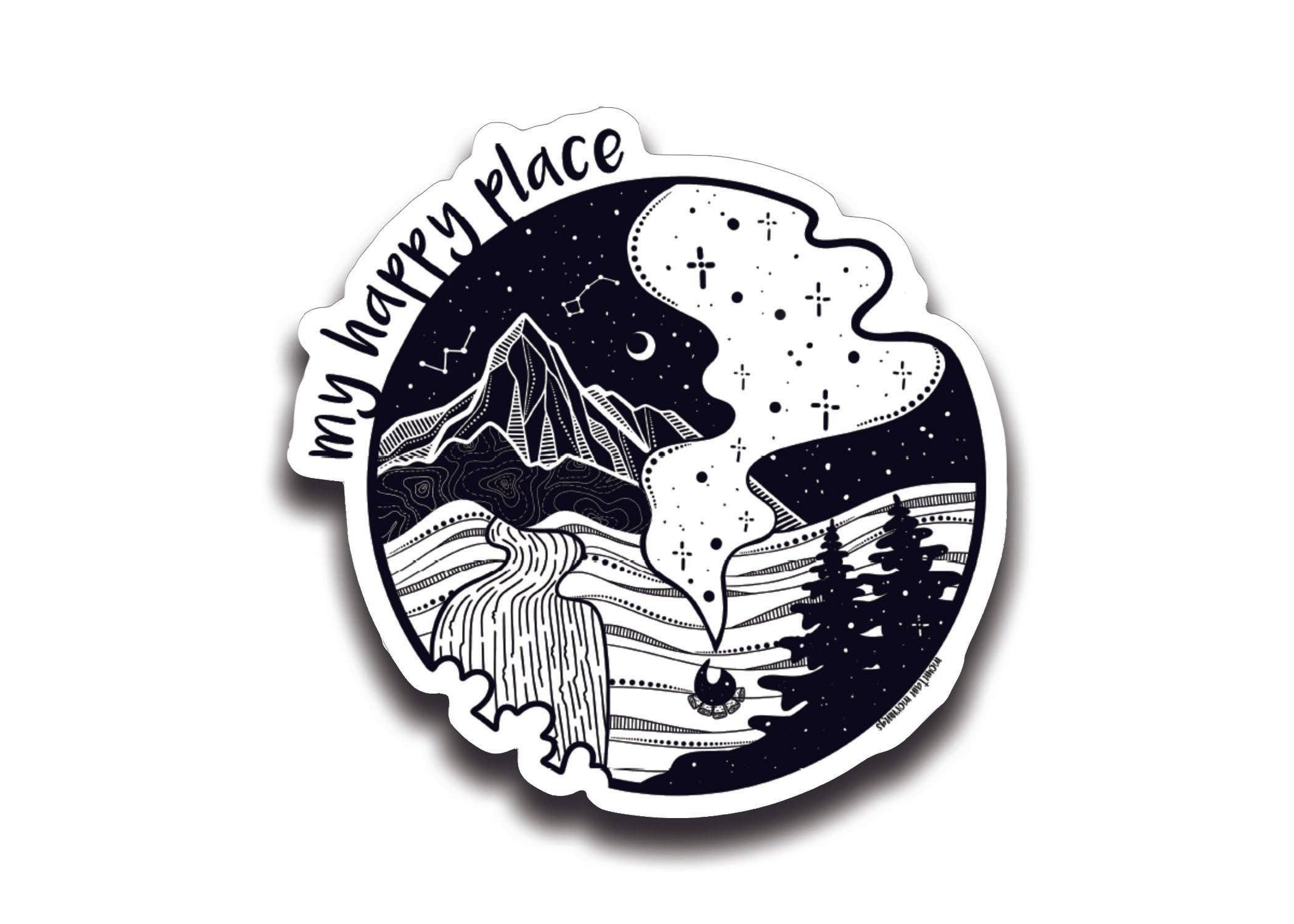 My Happy Place Sticker
