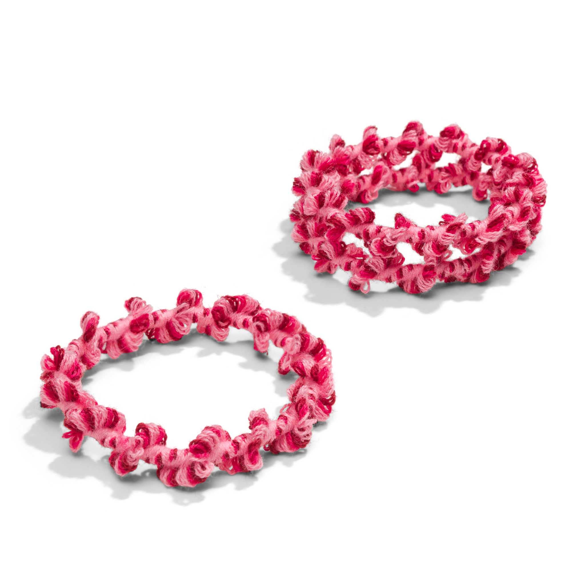 Crochet Hair Ties Hot Jam Pink