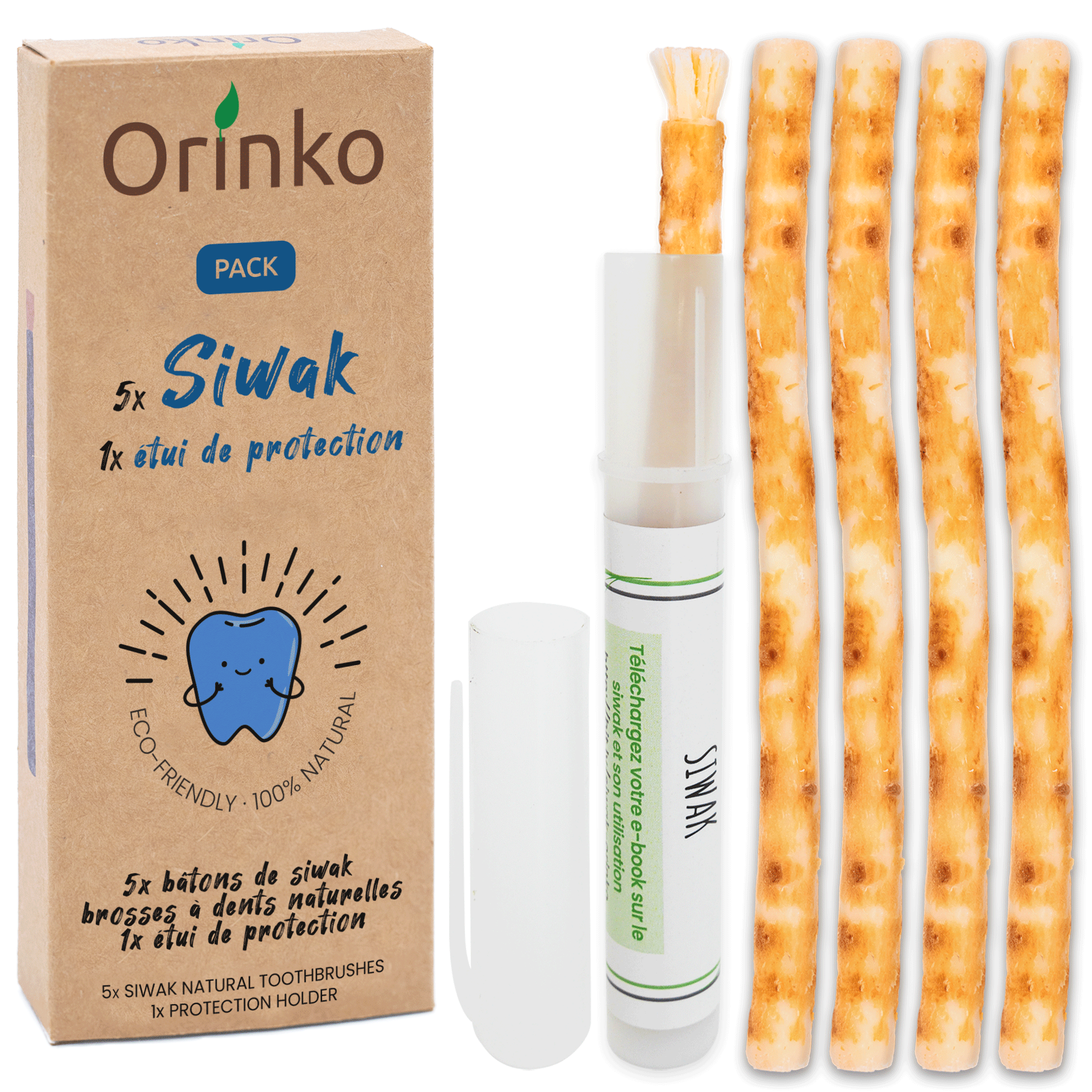 Siwak Sticks 5-pack + Case