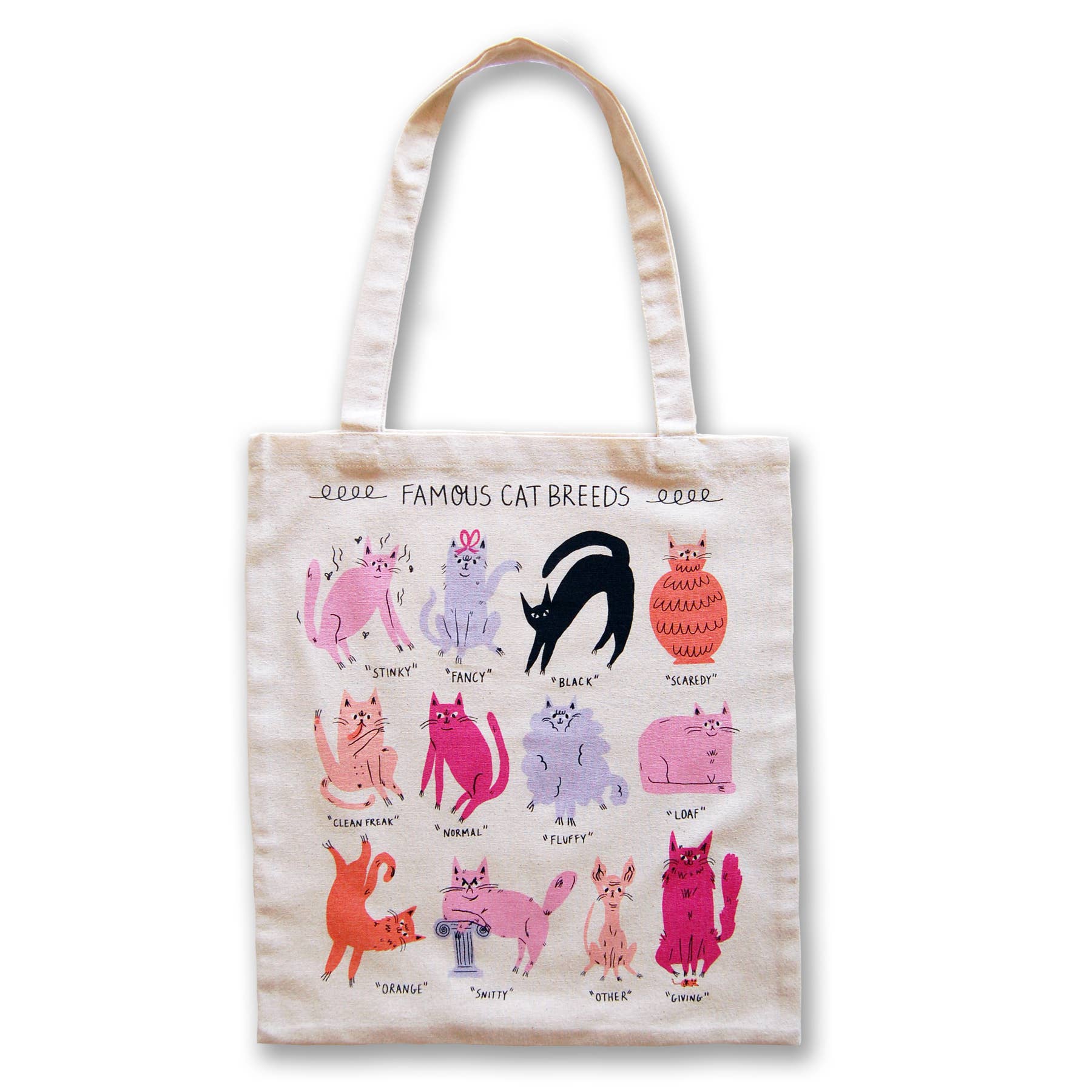 Tote Bag - Famous Cat Breeds by Badger & Burke