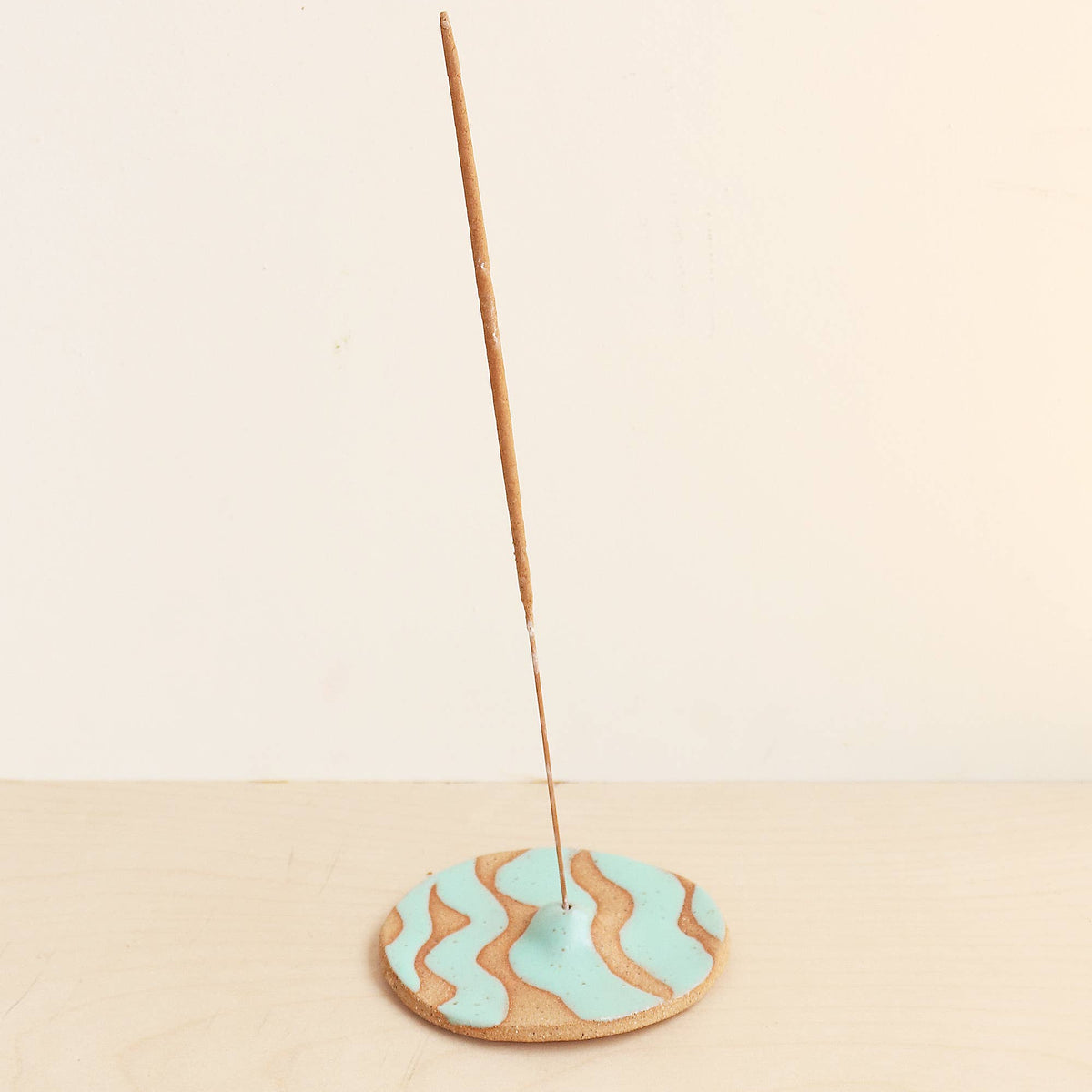 Ceramic Incense Holder | Wave Aqua