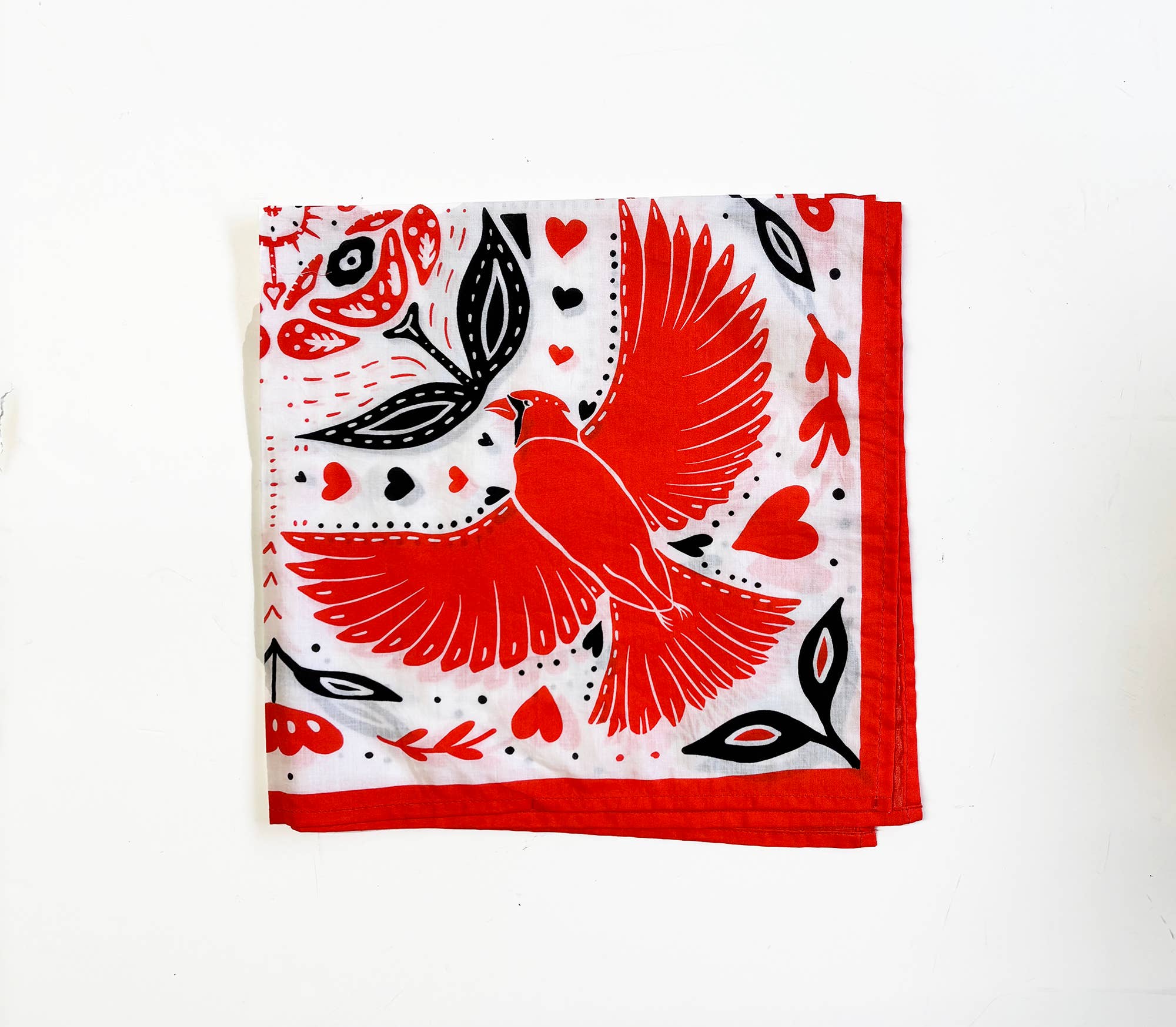 Cardinals and Tulips Bandana