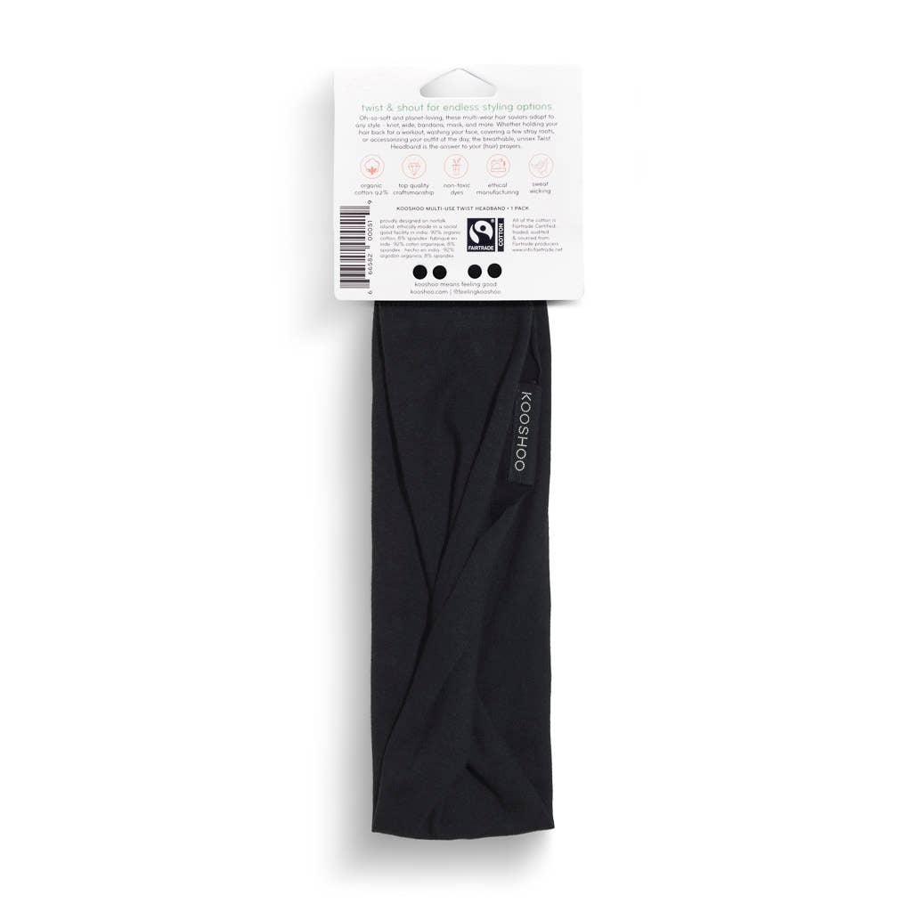 KOOSHOO Headband Jet Black