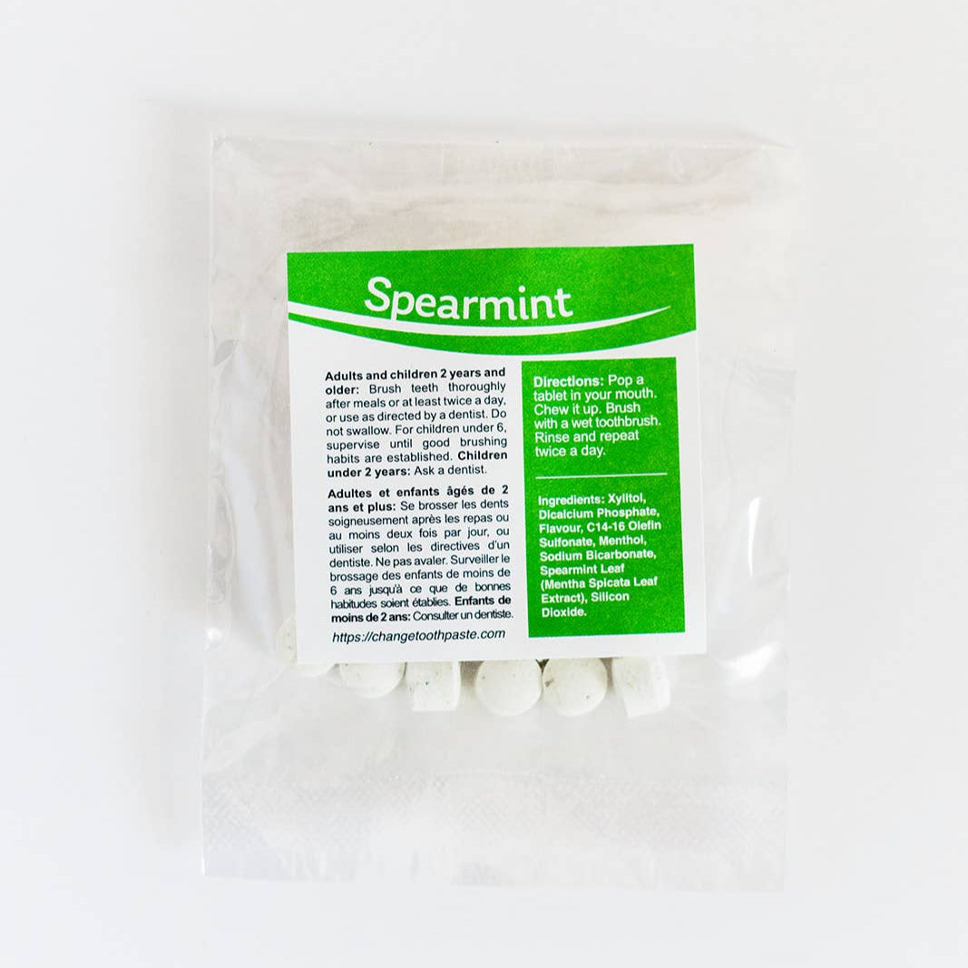CHANGE Toothpaste Tabs Sample Spearmint