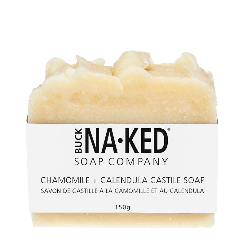 Buck Naked Soap Co Chamomile + Calendula Castile Bar Soap