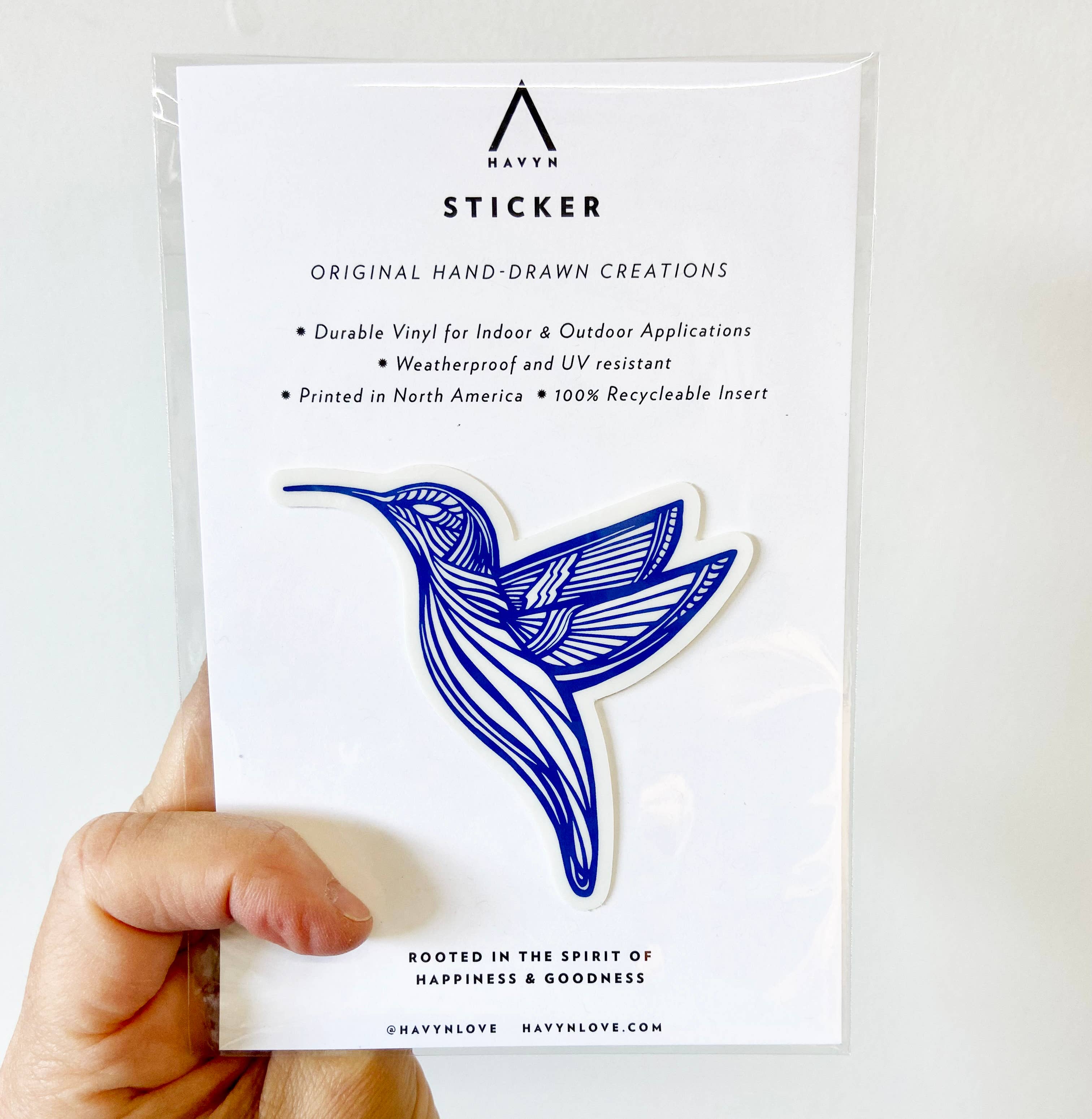 Hummingbird Vinyl Sticker