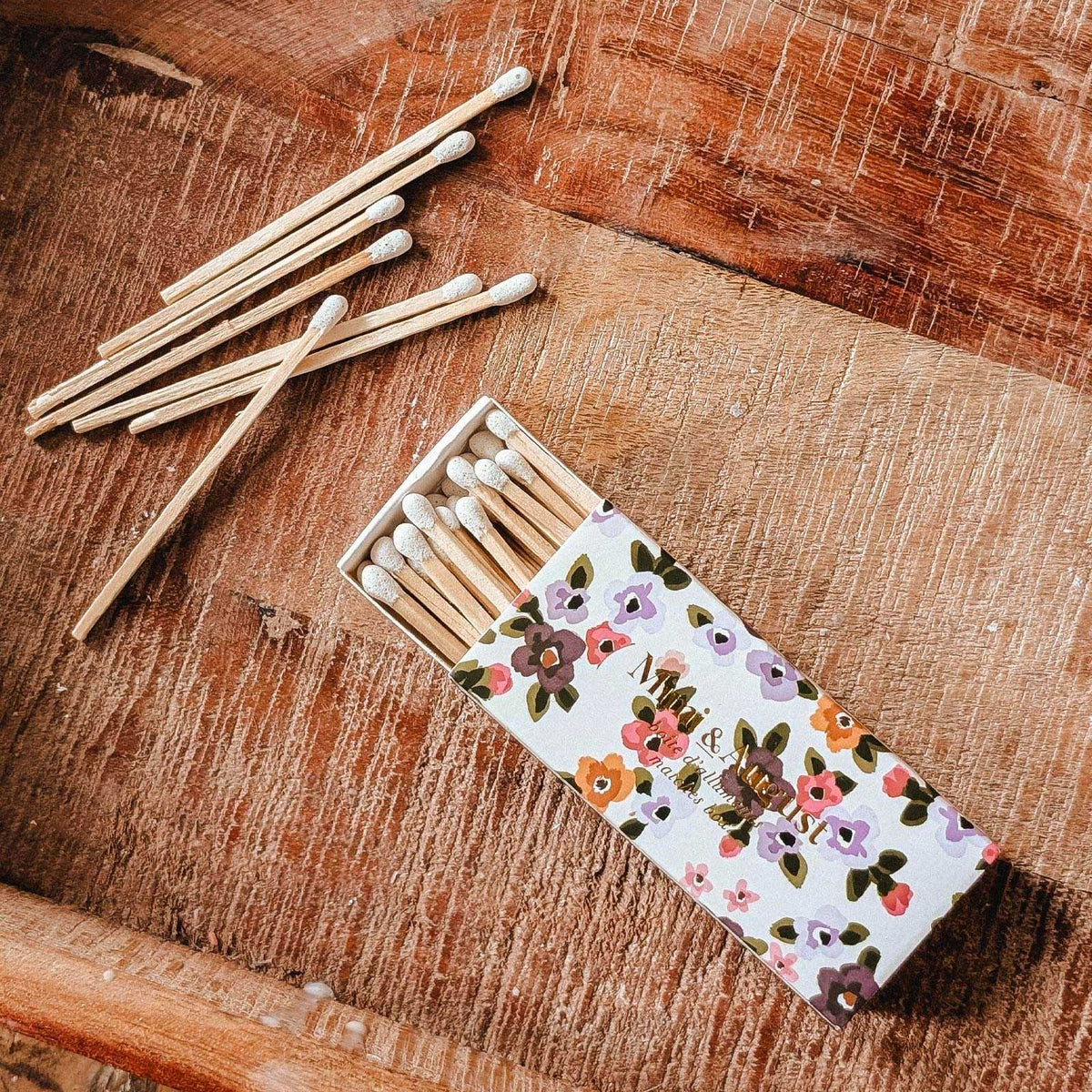 Floral Matchbox - 30 Sticks