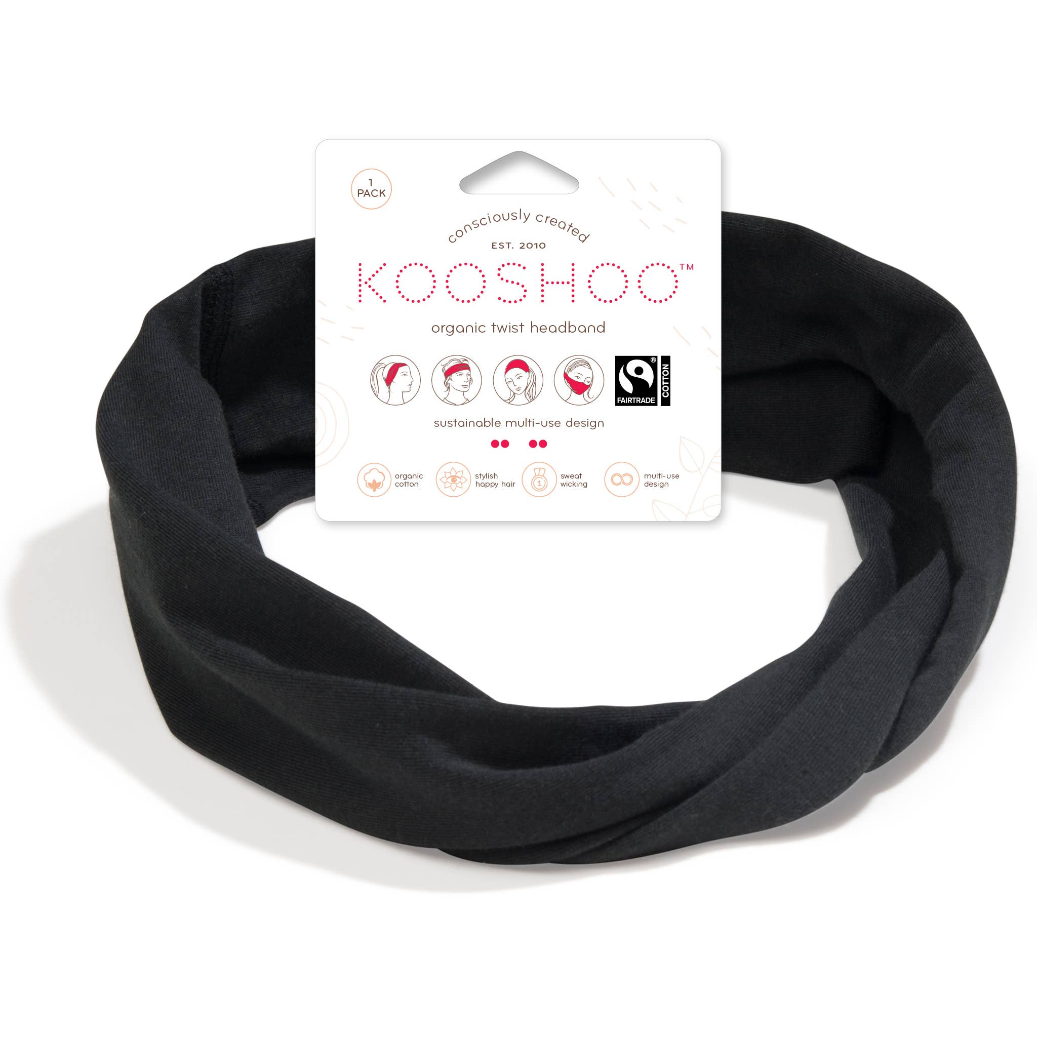 KOOSHOO Headband Jet Black