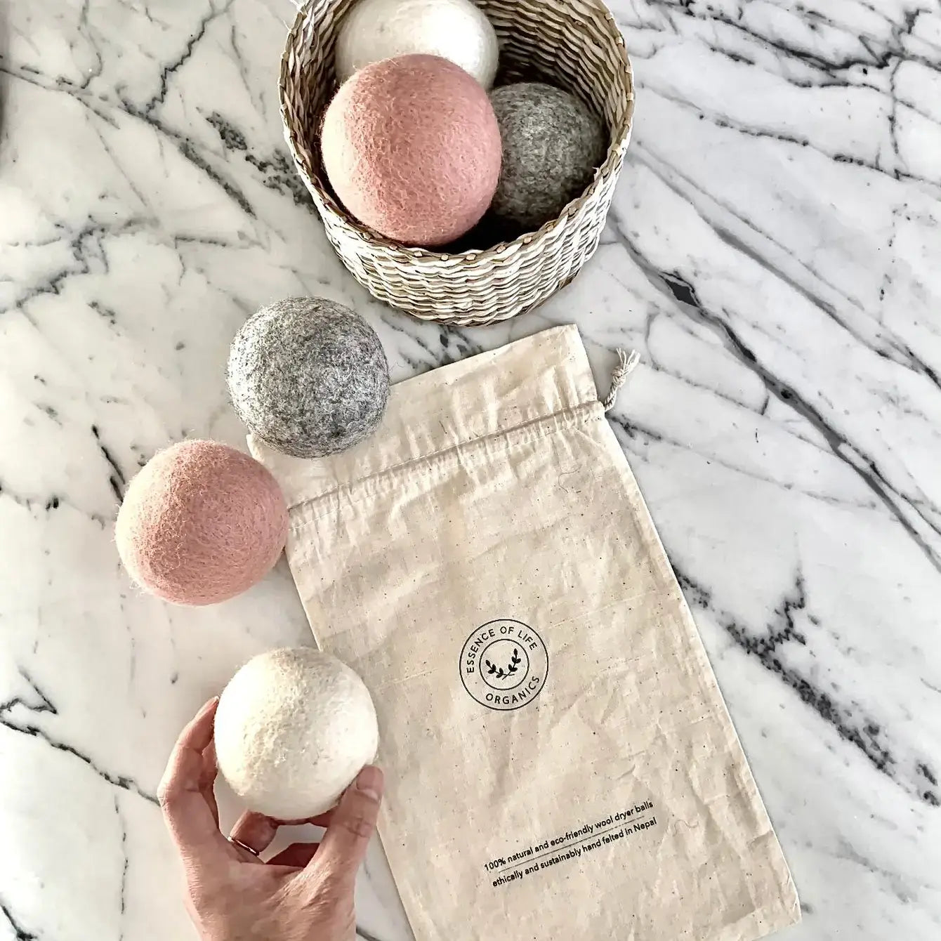 Wool Dryer Ball - Pink