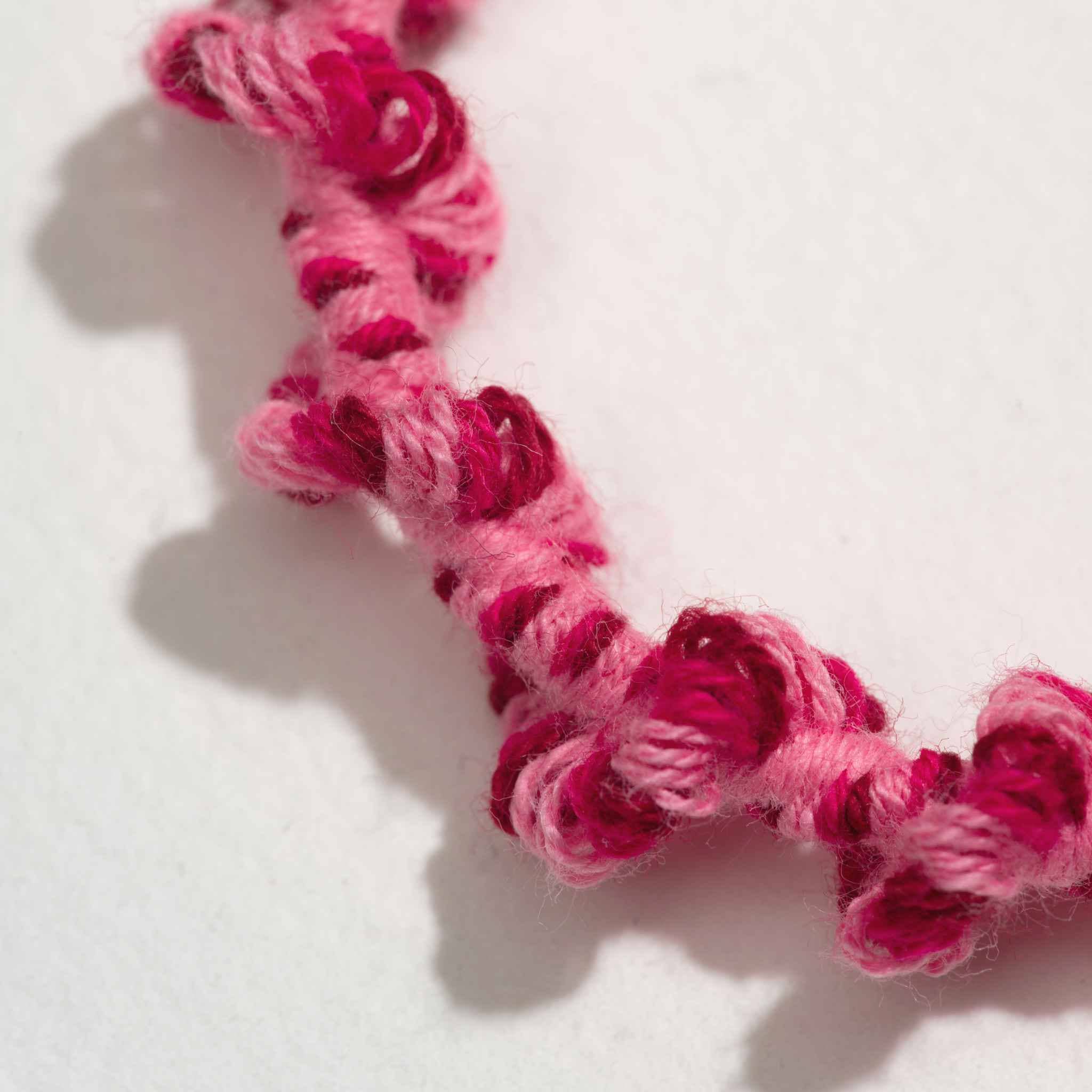 Crochet Hair Ties Hot Jam Pink