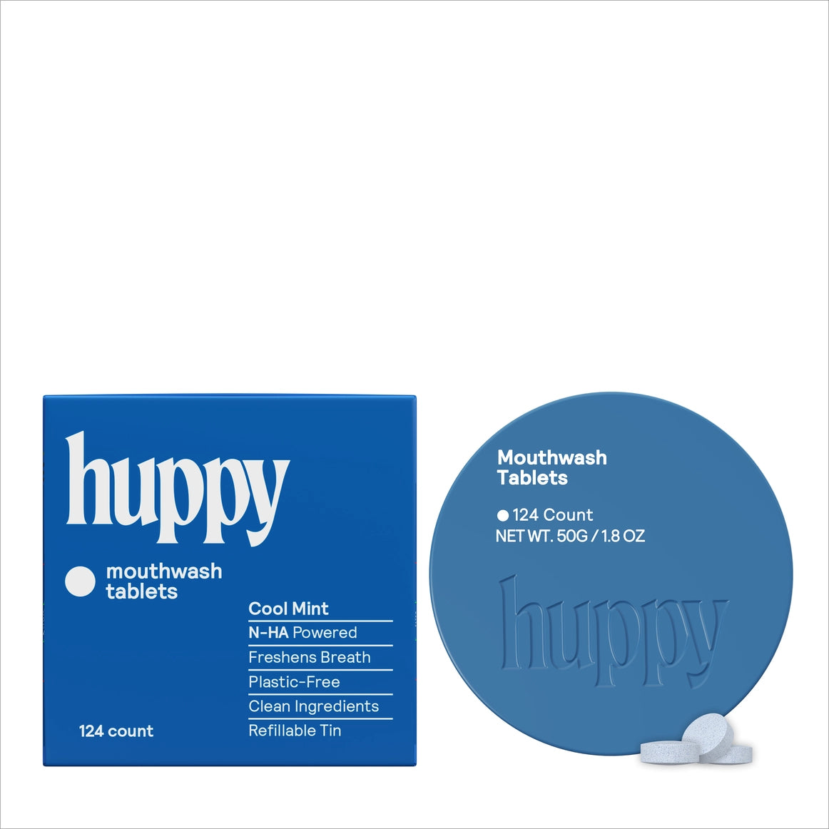 HUPPY Mouthwash Cool Mint Tin