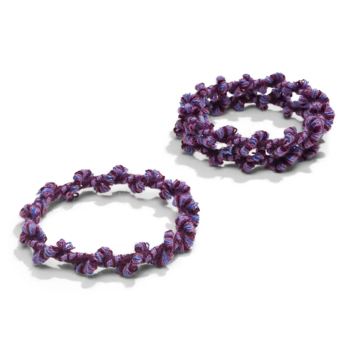 Crochet Hair Ties | Purple Frost