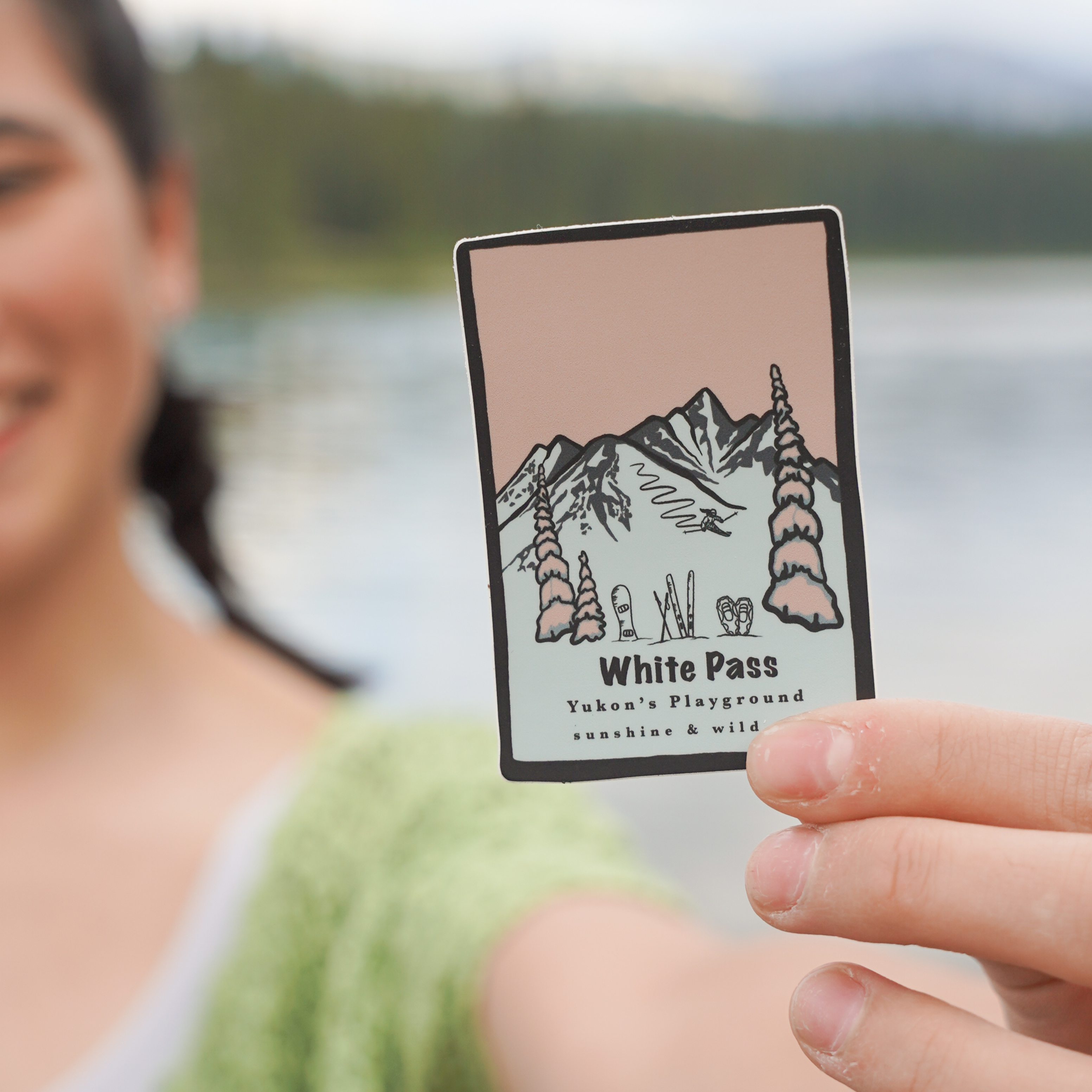 Sunshine & Wild Sticker - White Pass