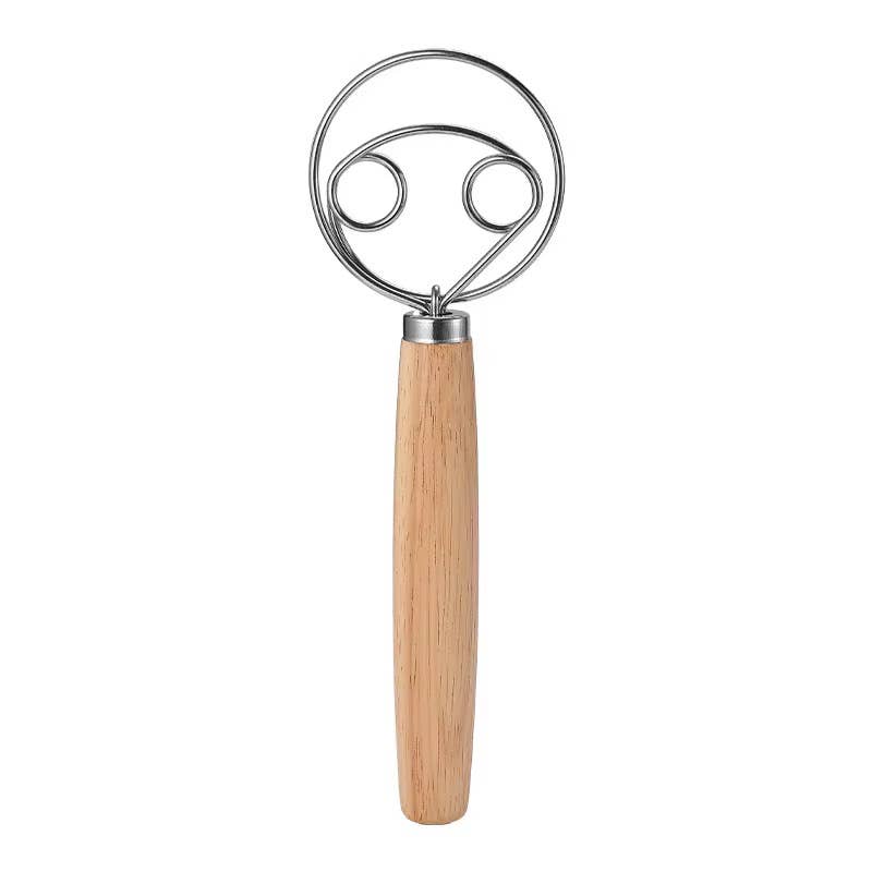 Wooden Dough Whisk