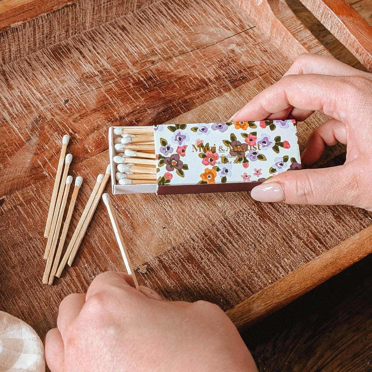Floral Matchbox - 30 Sticks