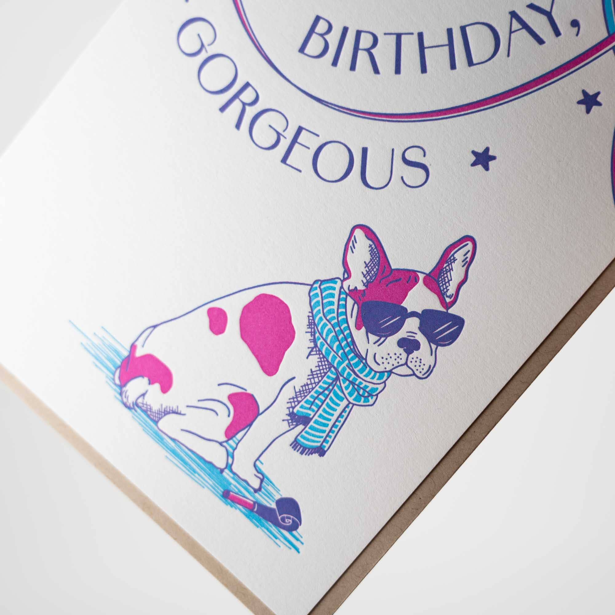 Birthday Frenchie Card