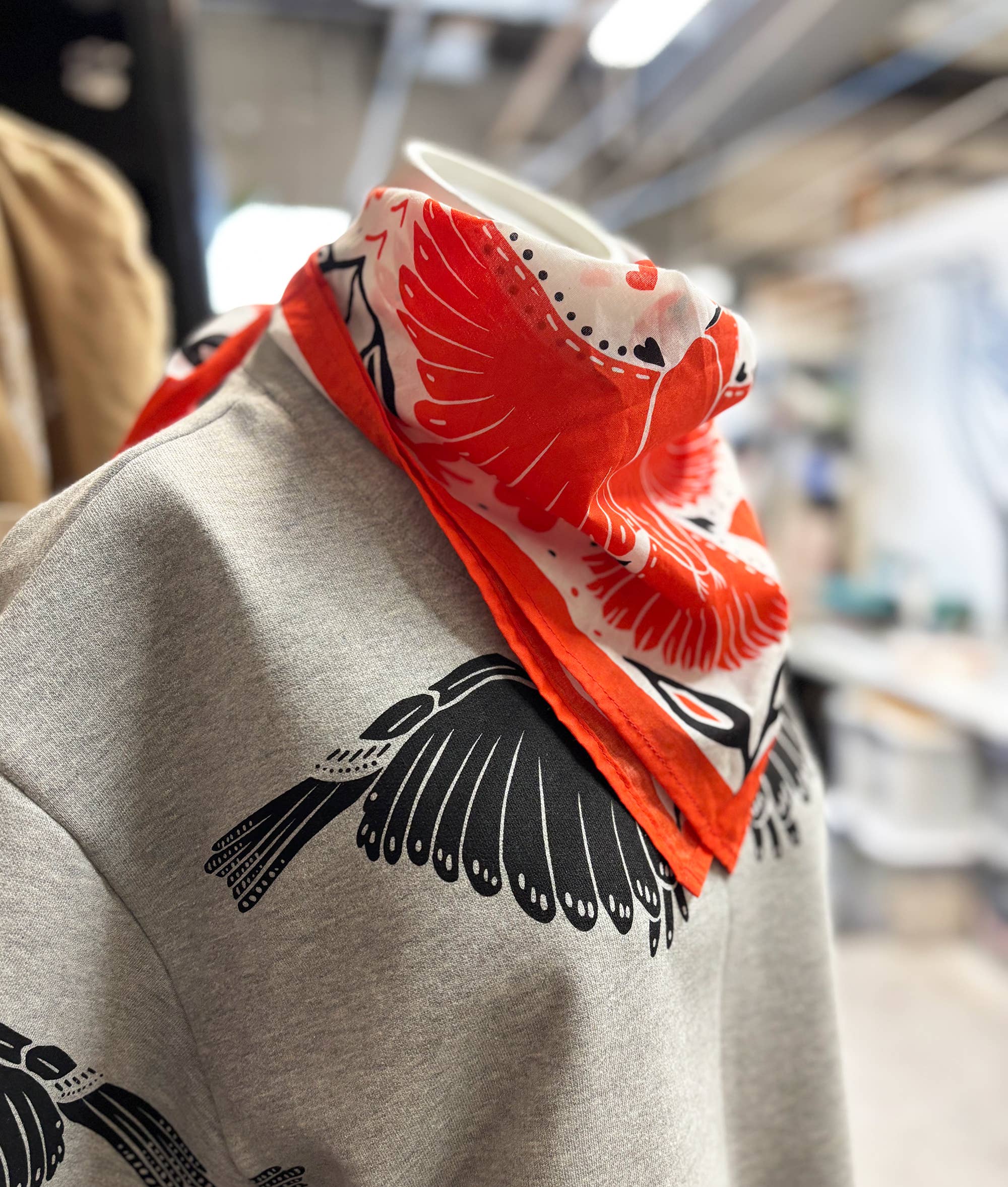 Cardinals and Tulips Bandana