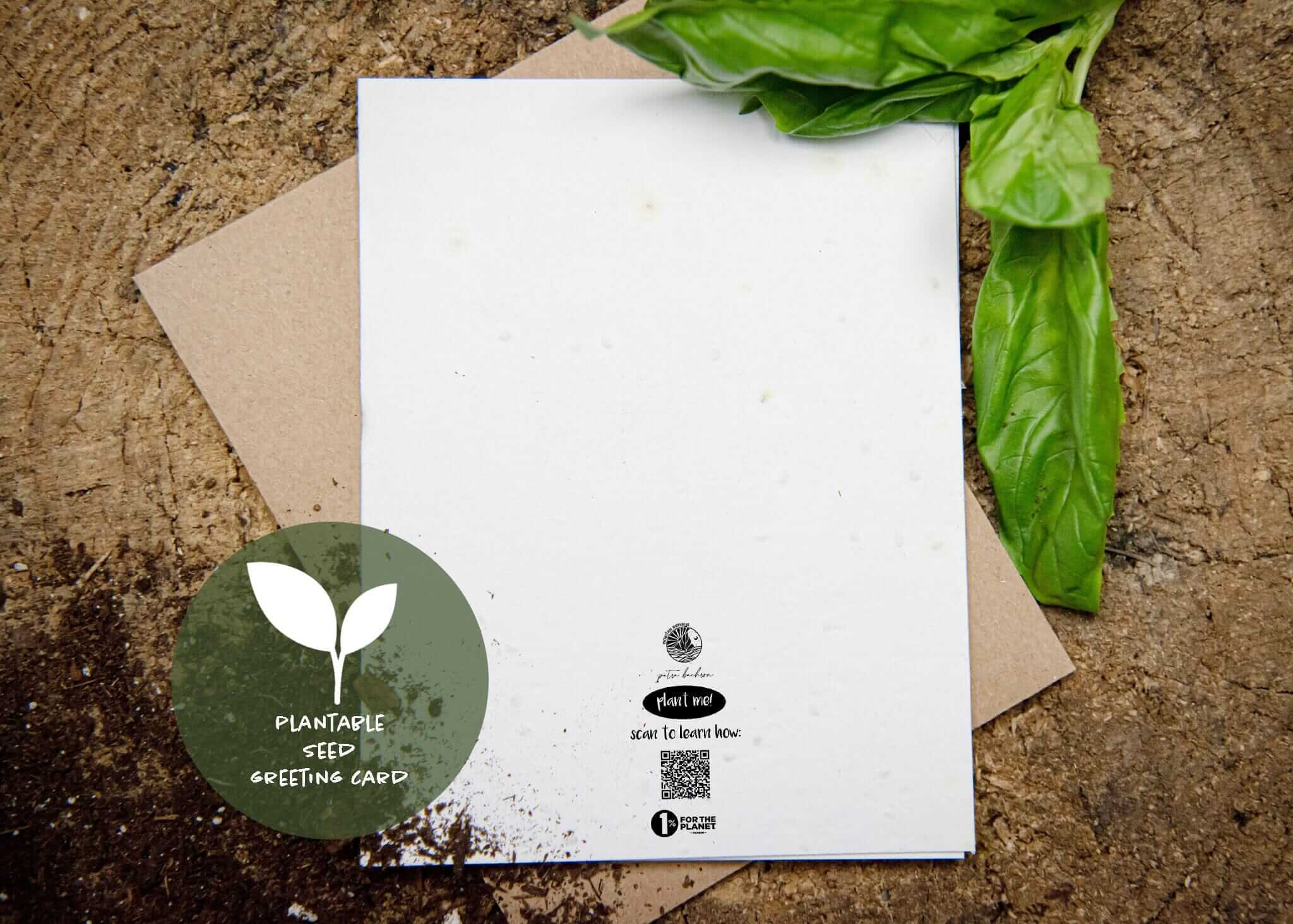 Plantable Basil Seed Card | Thank You For Leading This Pack