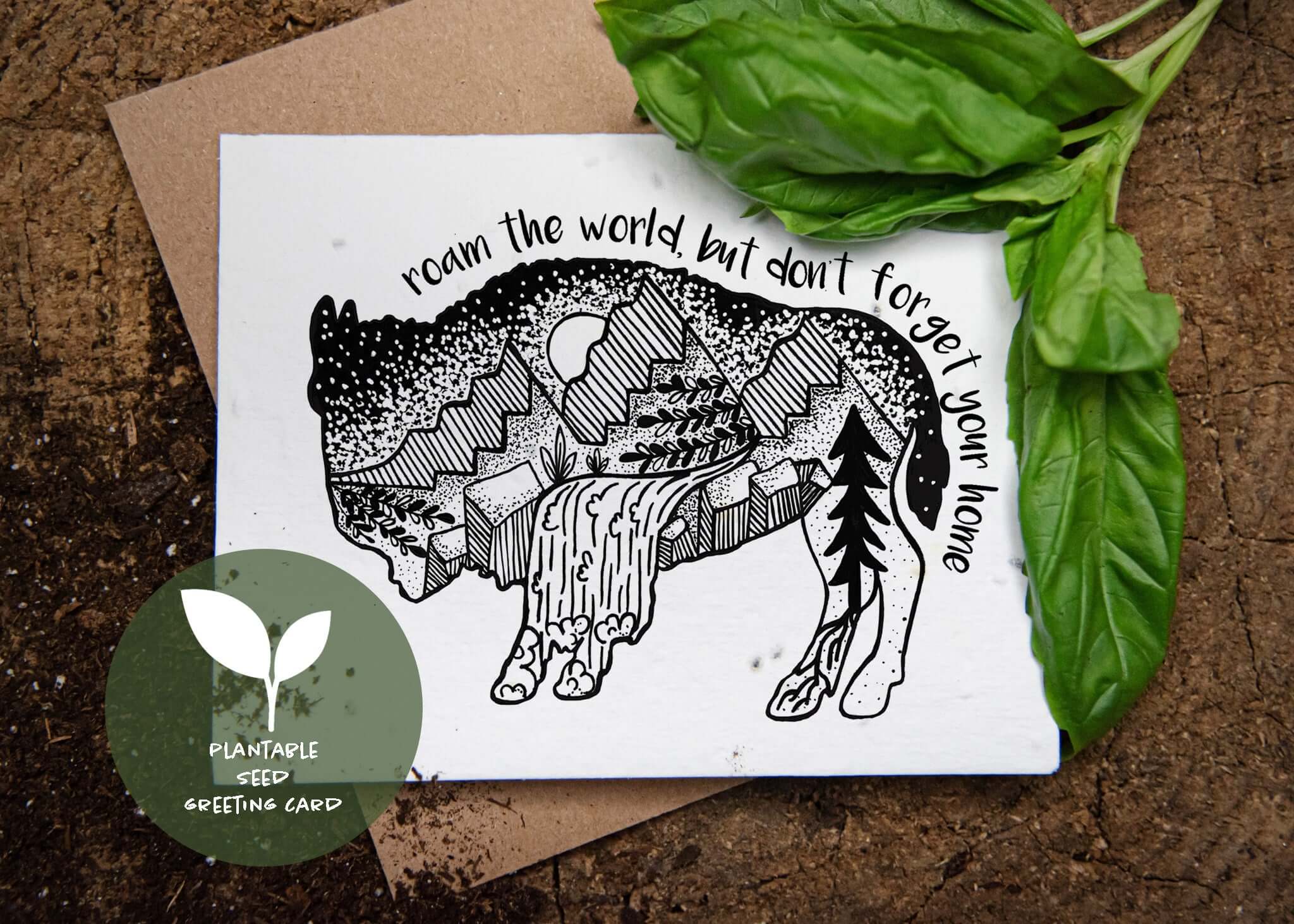 Plantable Basil Seed Card | Roam The World