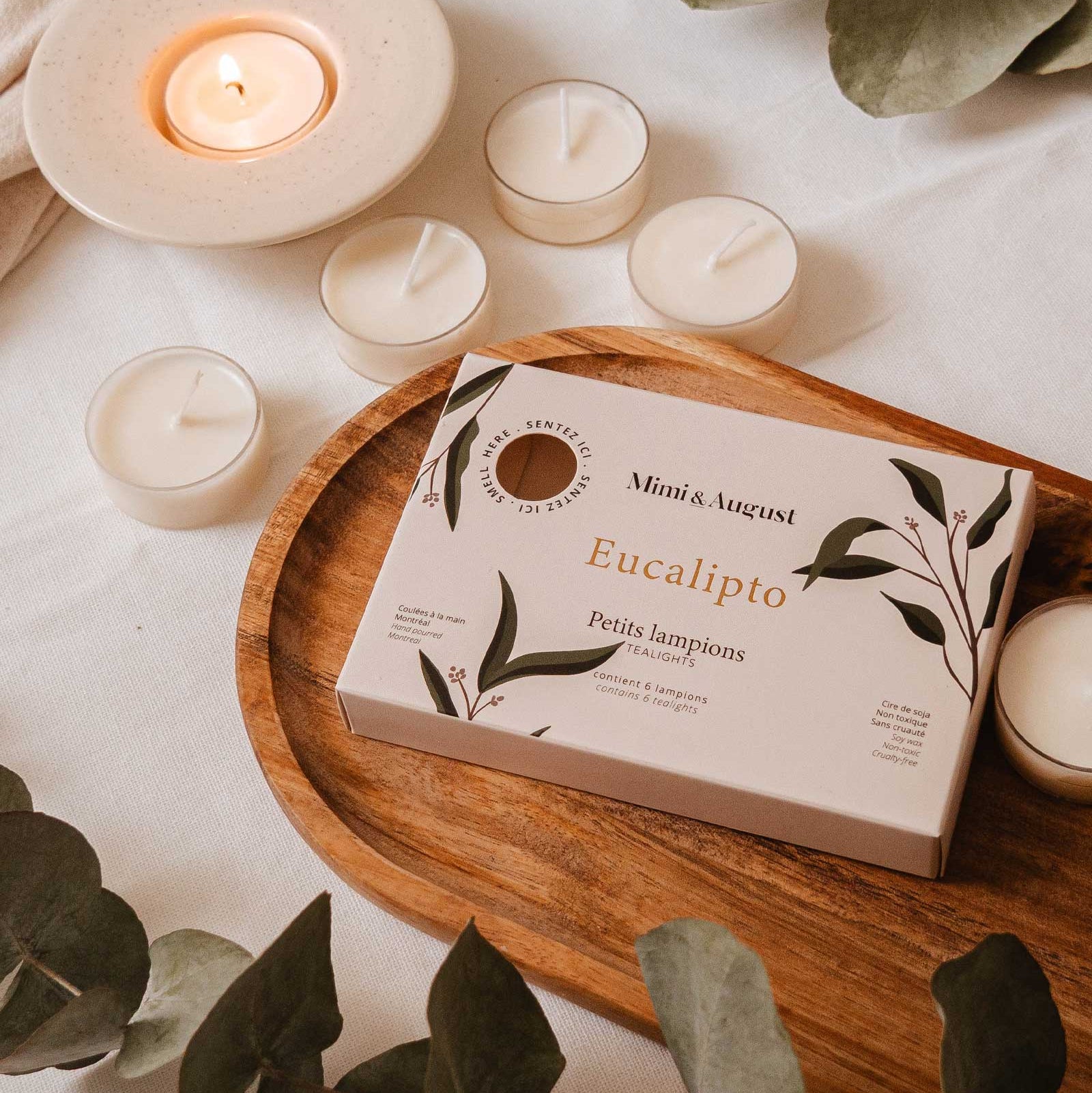Tealight Candle Set EUCALIPTO