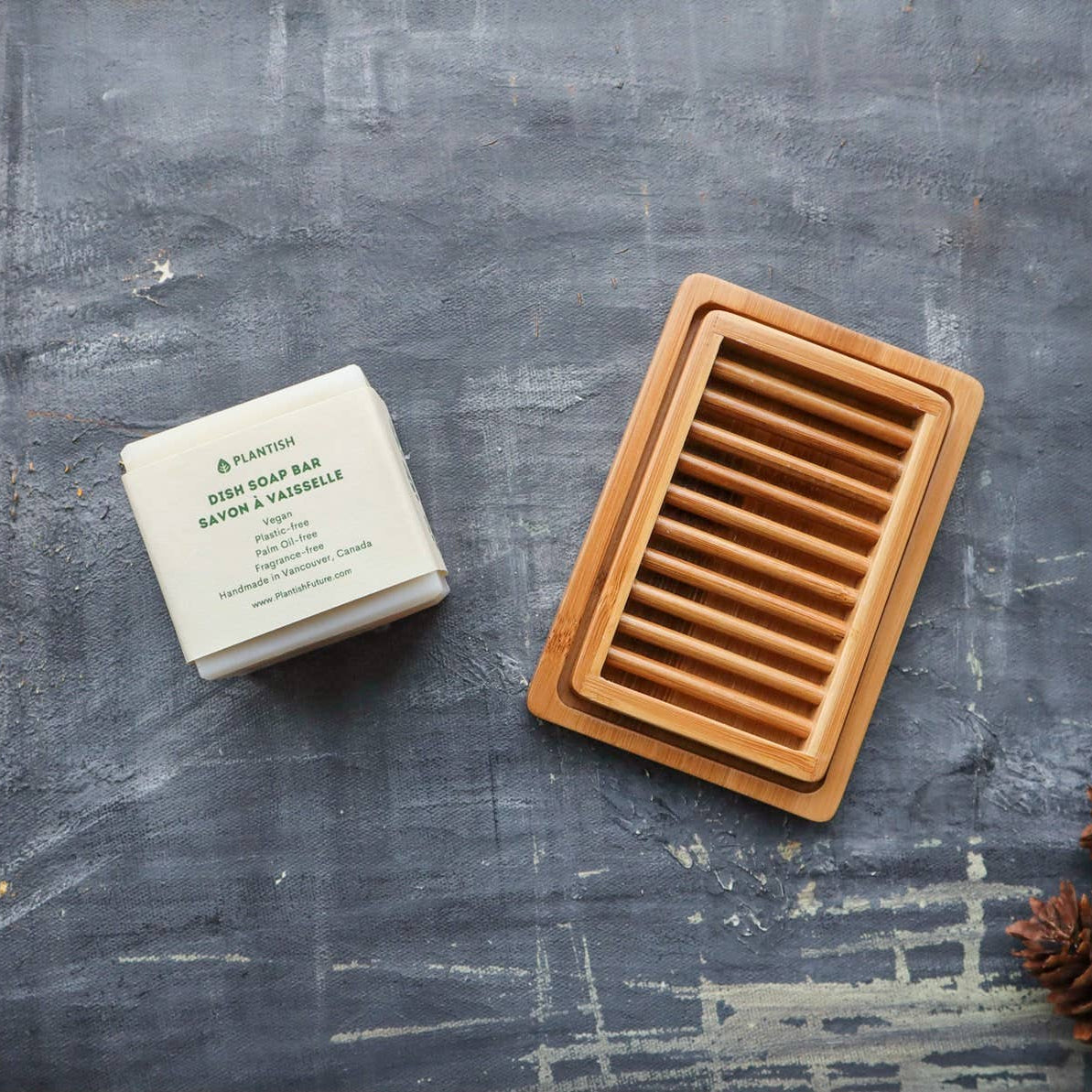 Dual-layer Bamboo Soap Dish