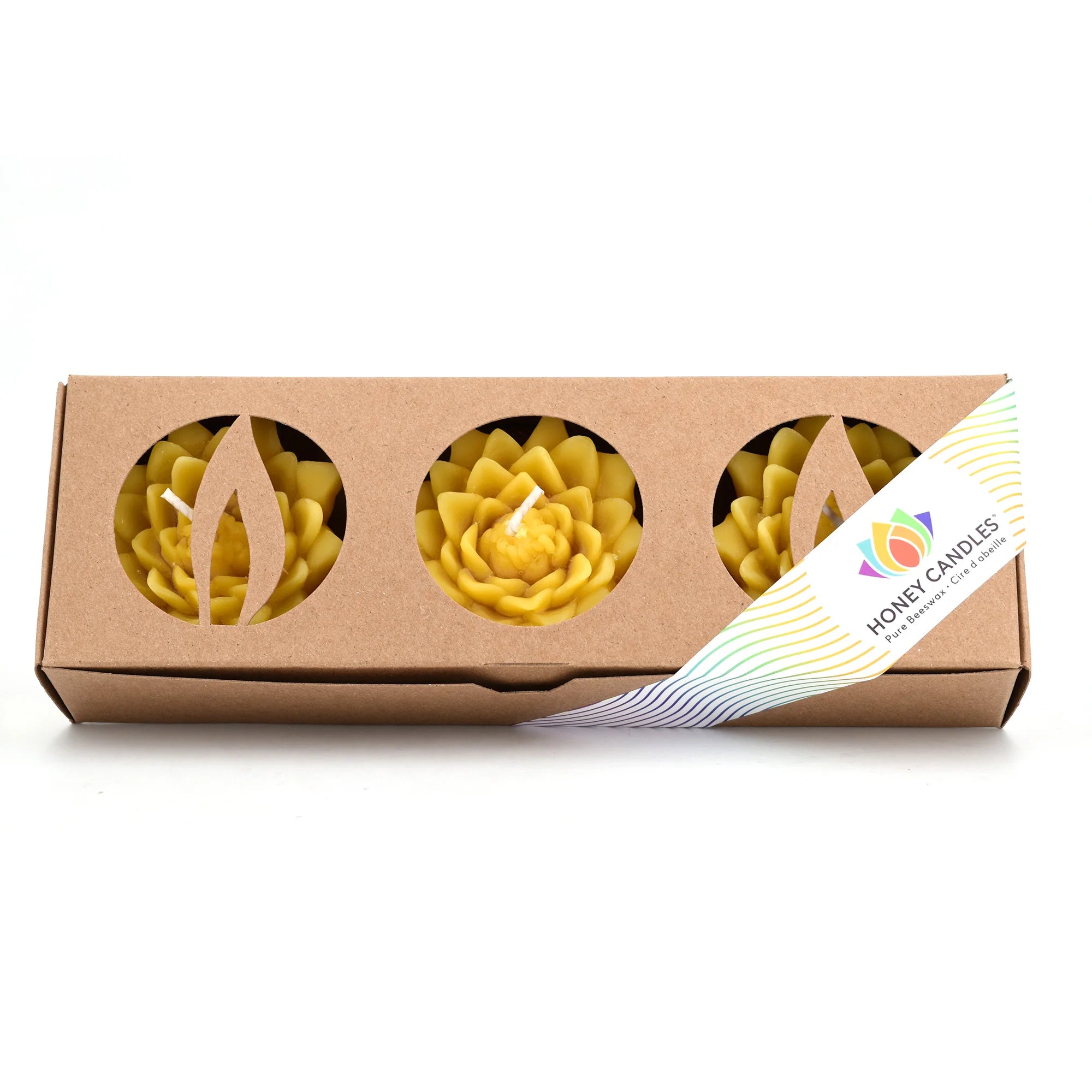 Honey Candles - Floating Lotus Set
