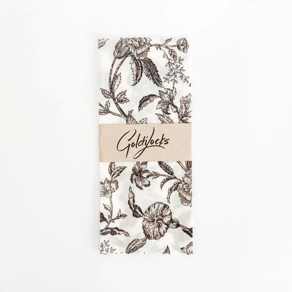 Beeswax Wraps - Black Floral