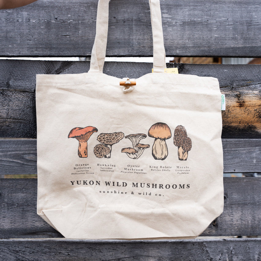 Yukon Wild Mushrooms Tote Bag