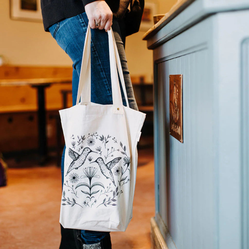 Tote Bag Organic Humming Bird