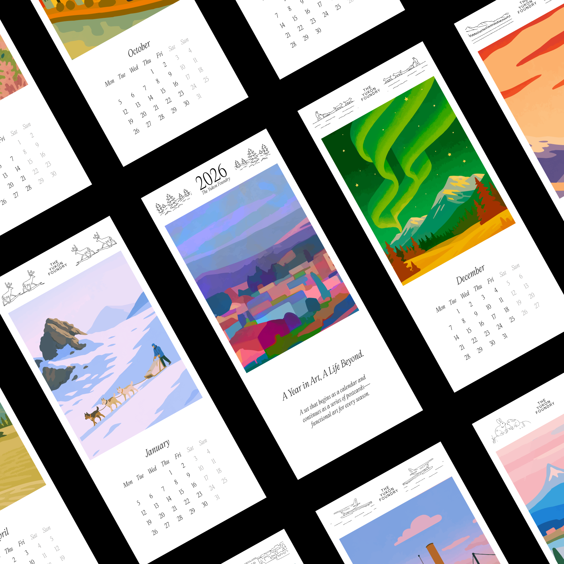 2026 Calendar Card Set by The Yukon Foundry