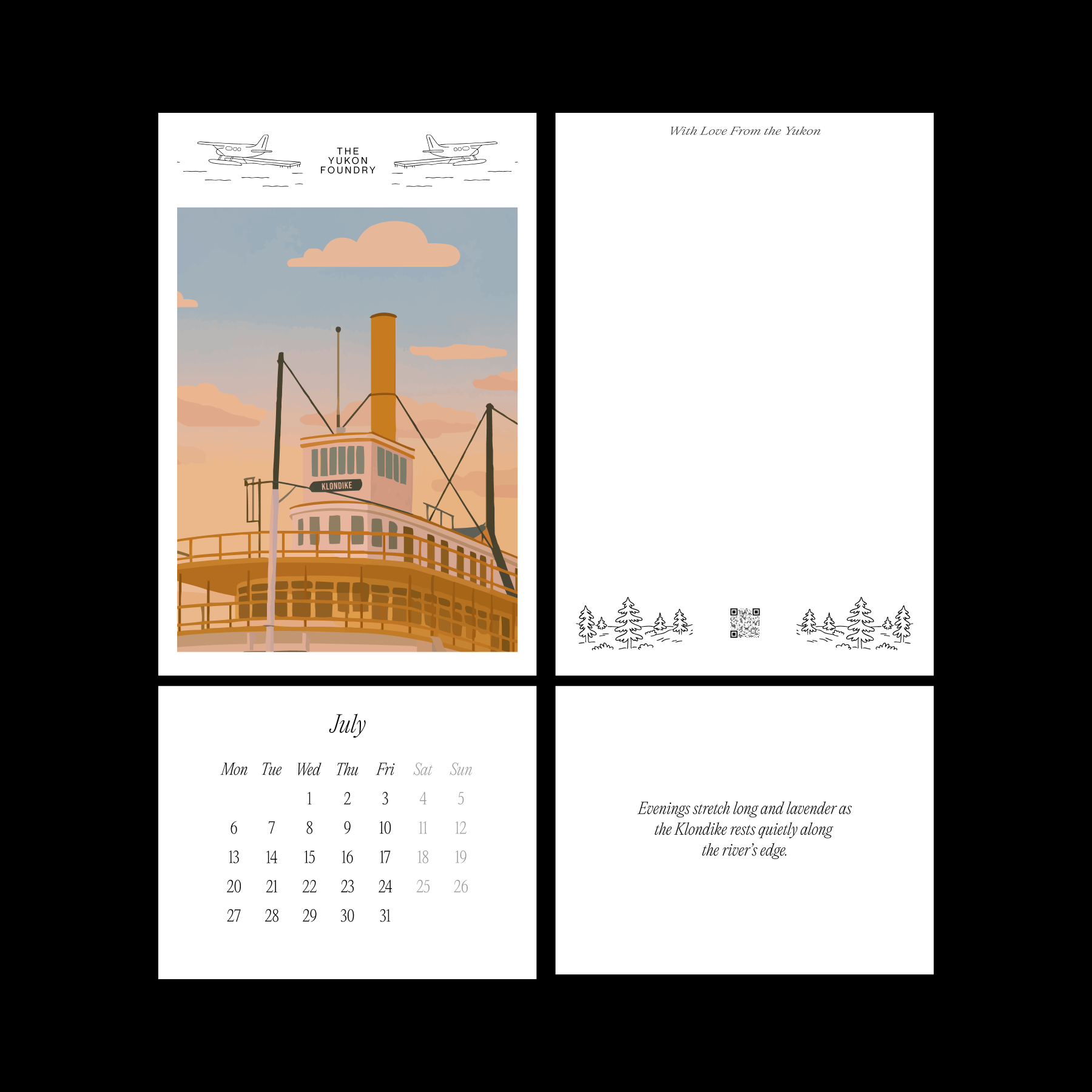 2026 Calendar Card Set by The Yukon Foundry