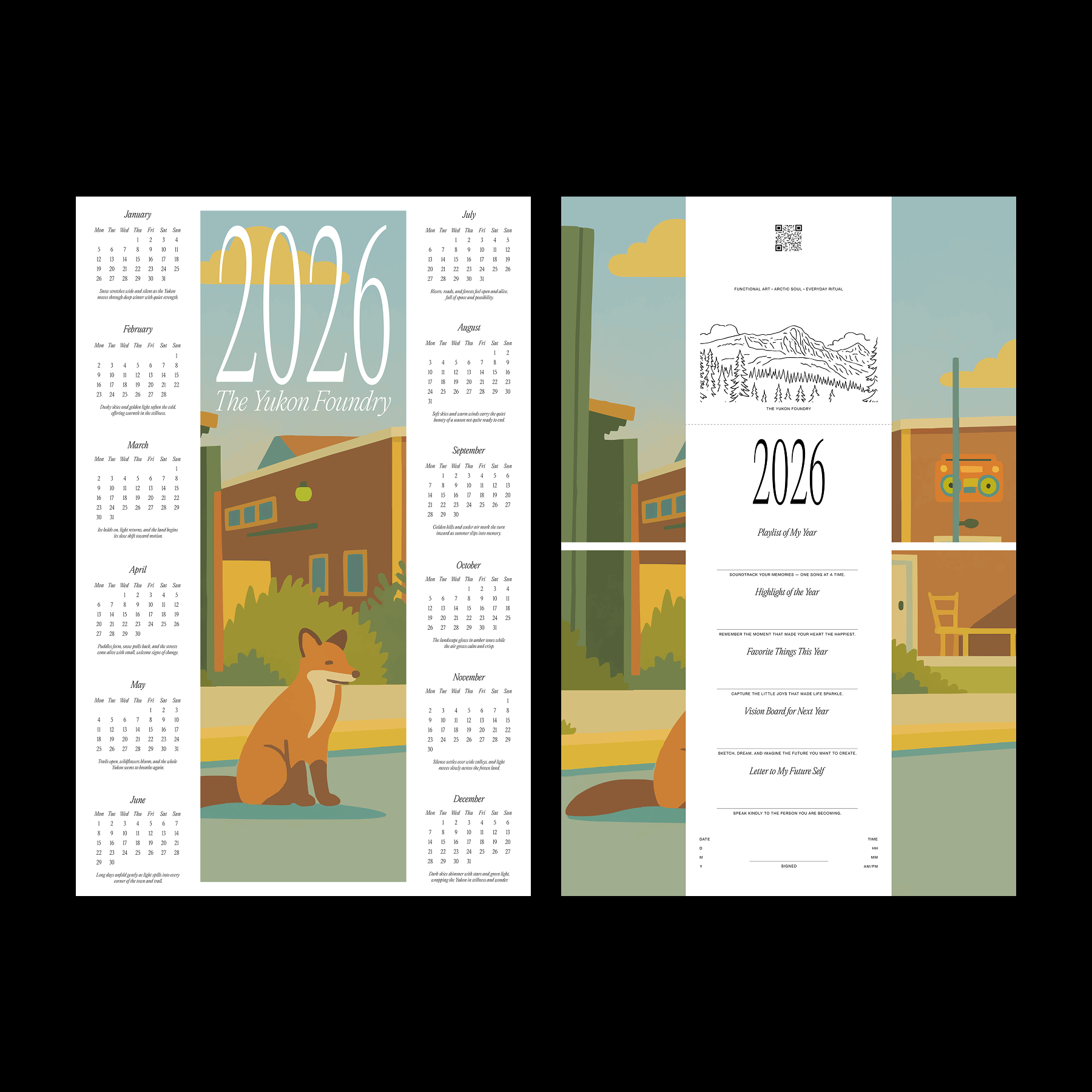 2026 Poster Calendars by The Yukon Foundry