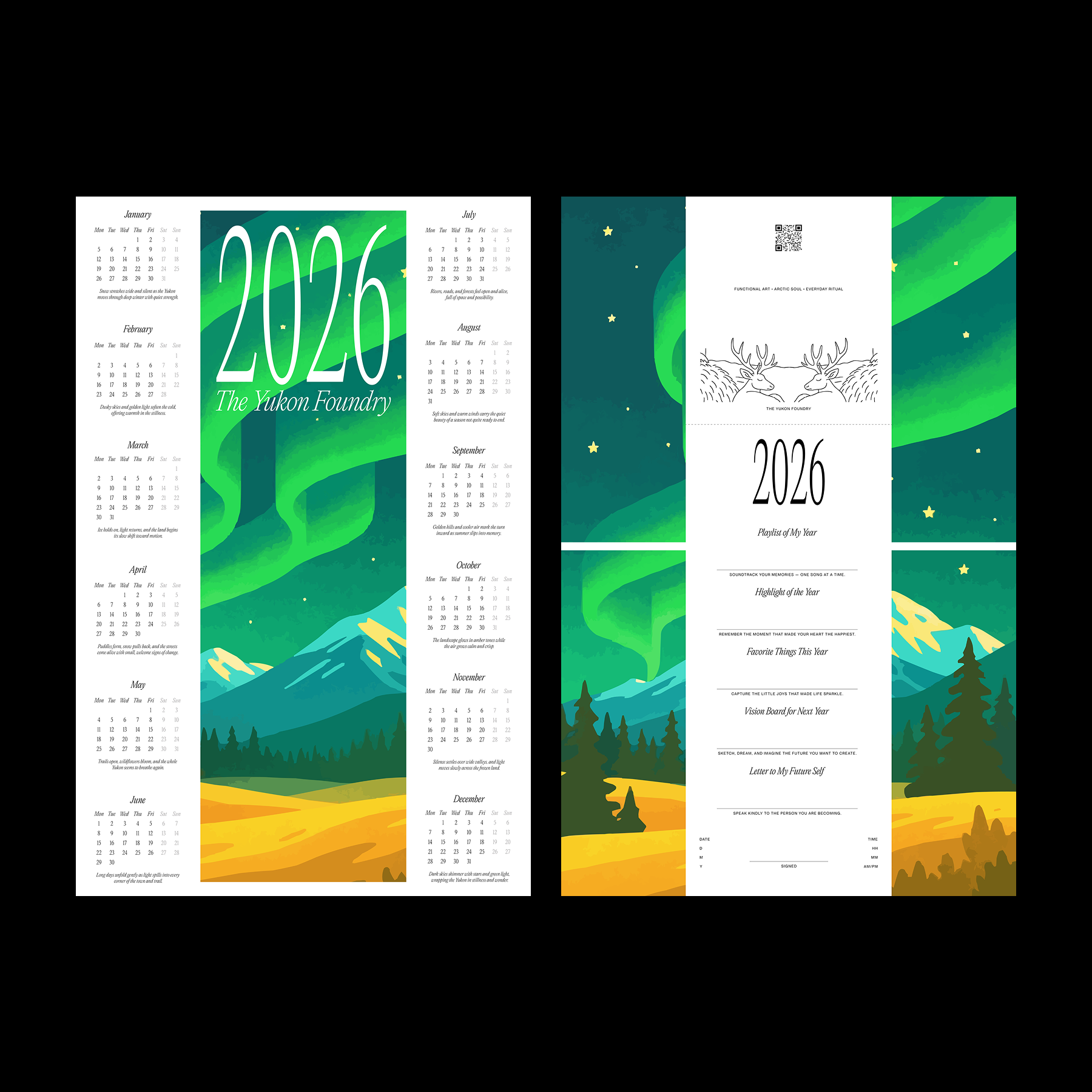 2026 Poster Calendars by The Yukon Foundry