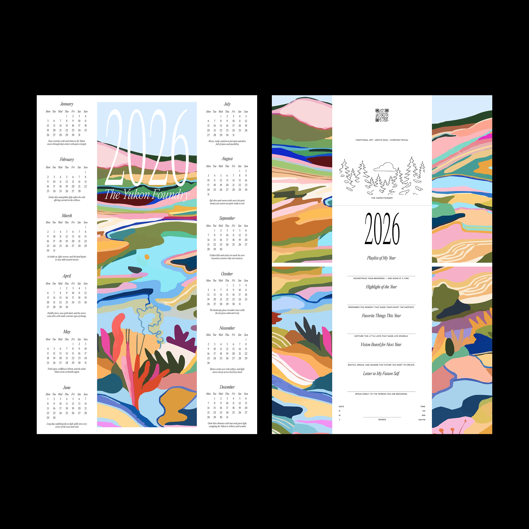 2026 Poster Calendars by The Yukon Foundry
