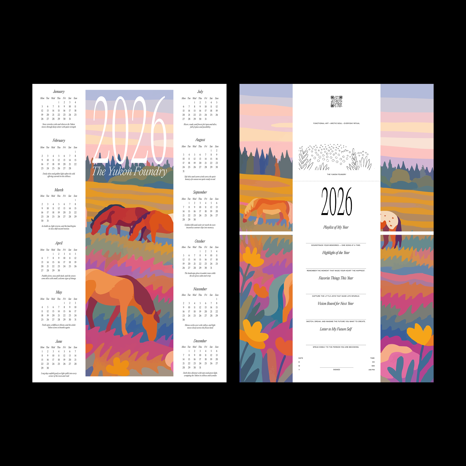2026 Poster Calendars by The Yukon Foundry