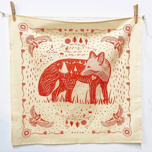 Bandana Orange Fox