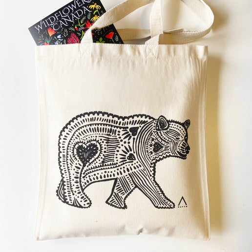 HAVYN Black Bear Tote Bag