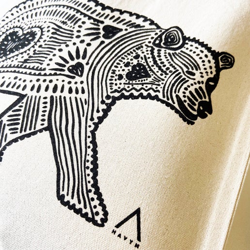 HAVYN Black Bear Tote Bag
