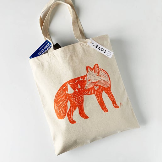 HAVYN Orange Fox Tote Bag