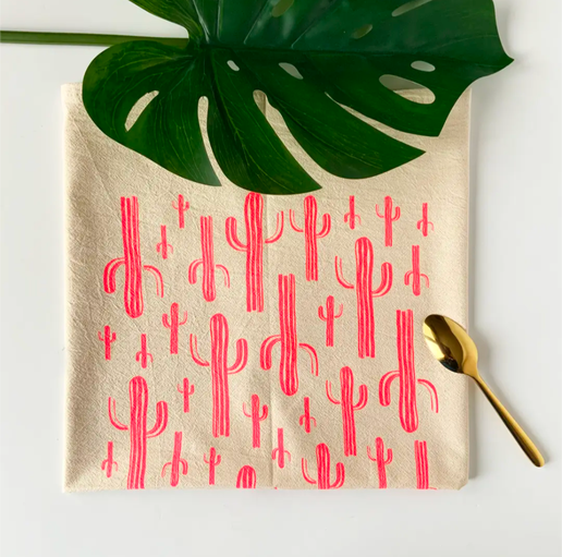 HAVYN Tea Towel Pink Cactus