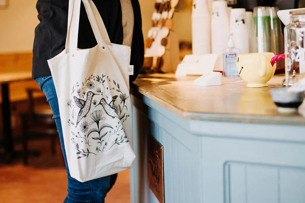 Tote Bag Organic Humming Bird