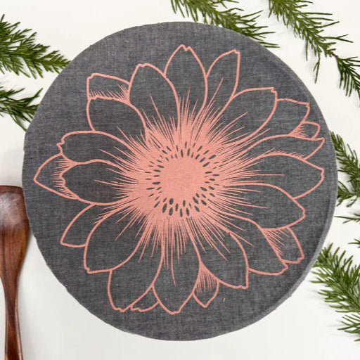 Cloth Bowl Cover XL Peach Floral