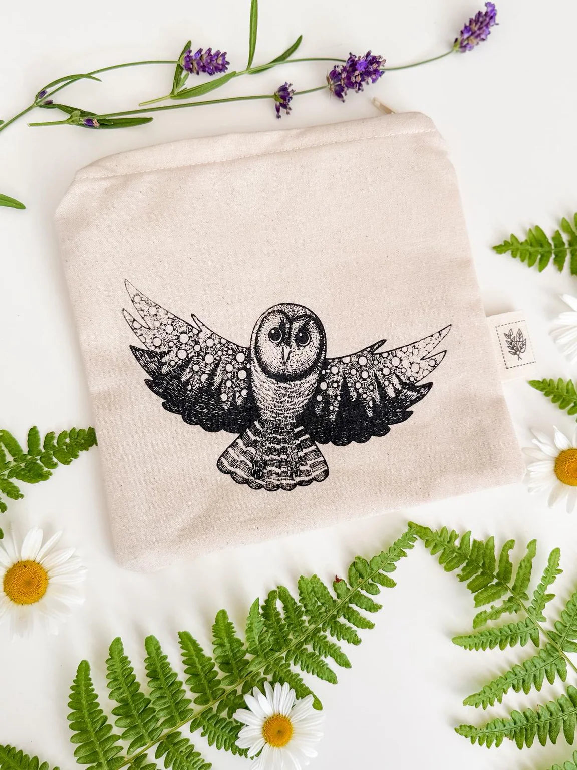Cloth Snack Bags (Lined) - Skyline Owl