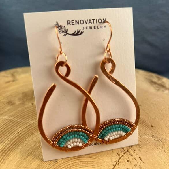 Renovation Jewelry - Medium Copper Hoops