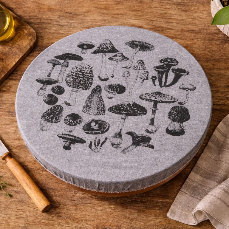 Cloth Bowl Cover XL Mushrooms